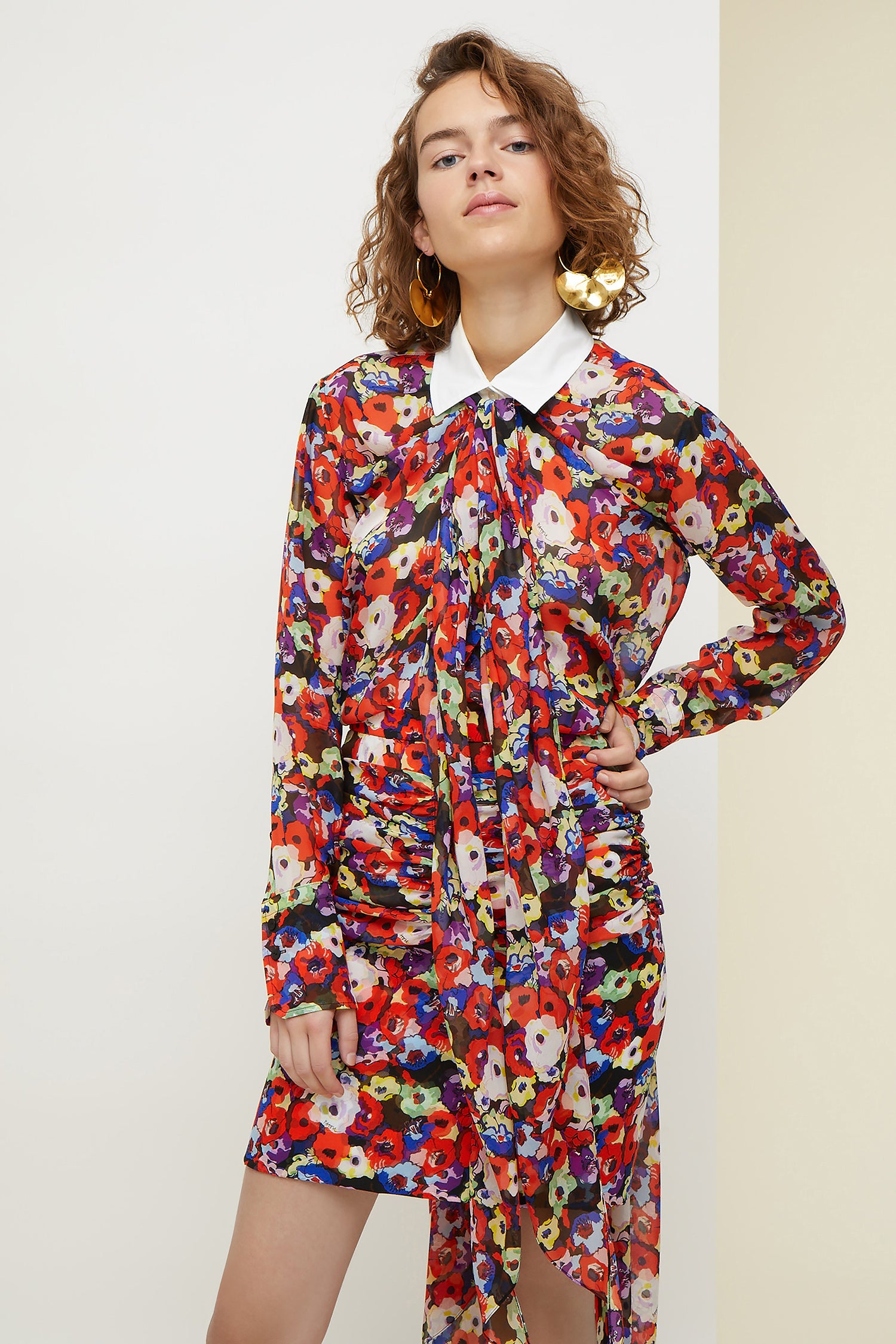 Patou P20BL00300235023 blouse soie imprimé fleurs
