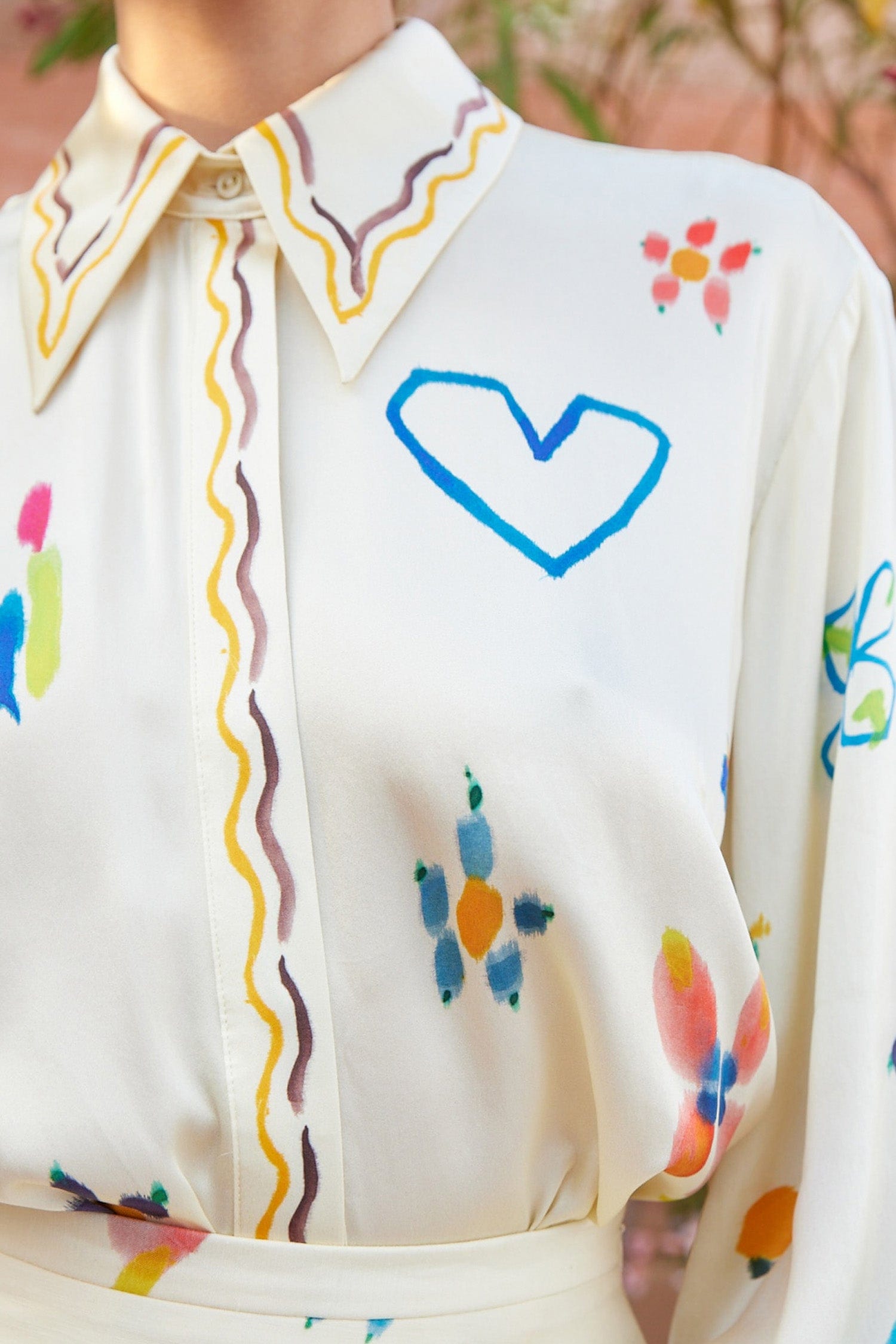 Alemaïs Sidi chemise soie satinée fluide