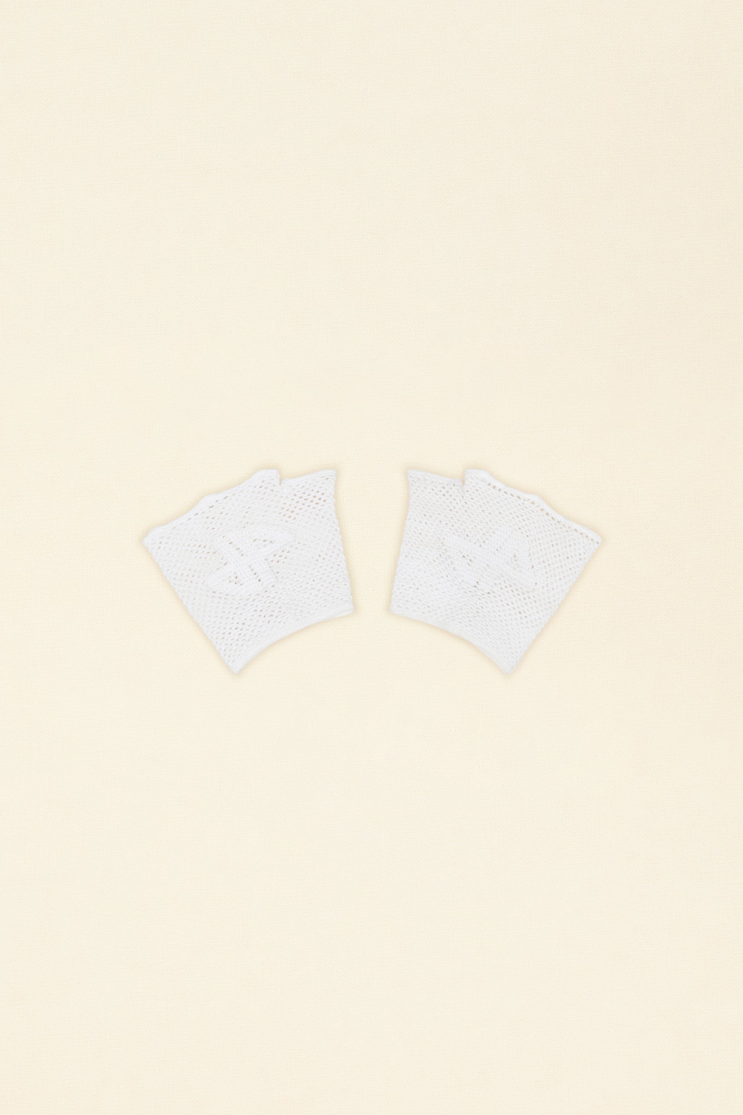 Patou P22AC0328034001W gants mitaines coton bio Blanc