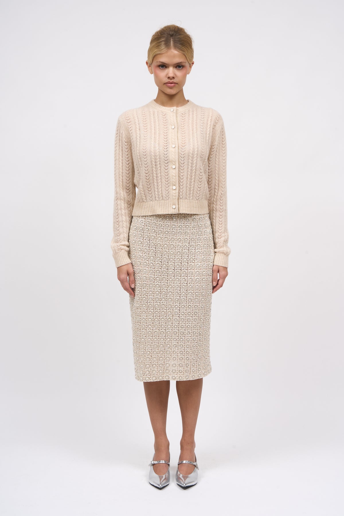 Paul & Joe Novelo cardigan cachemire mélangé torsades