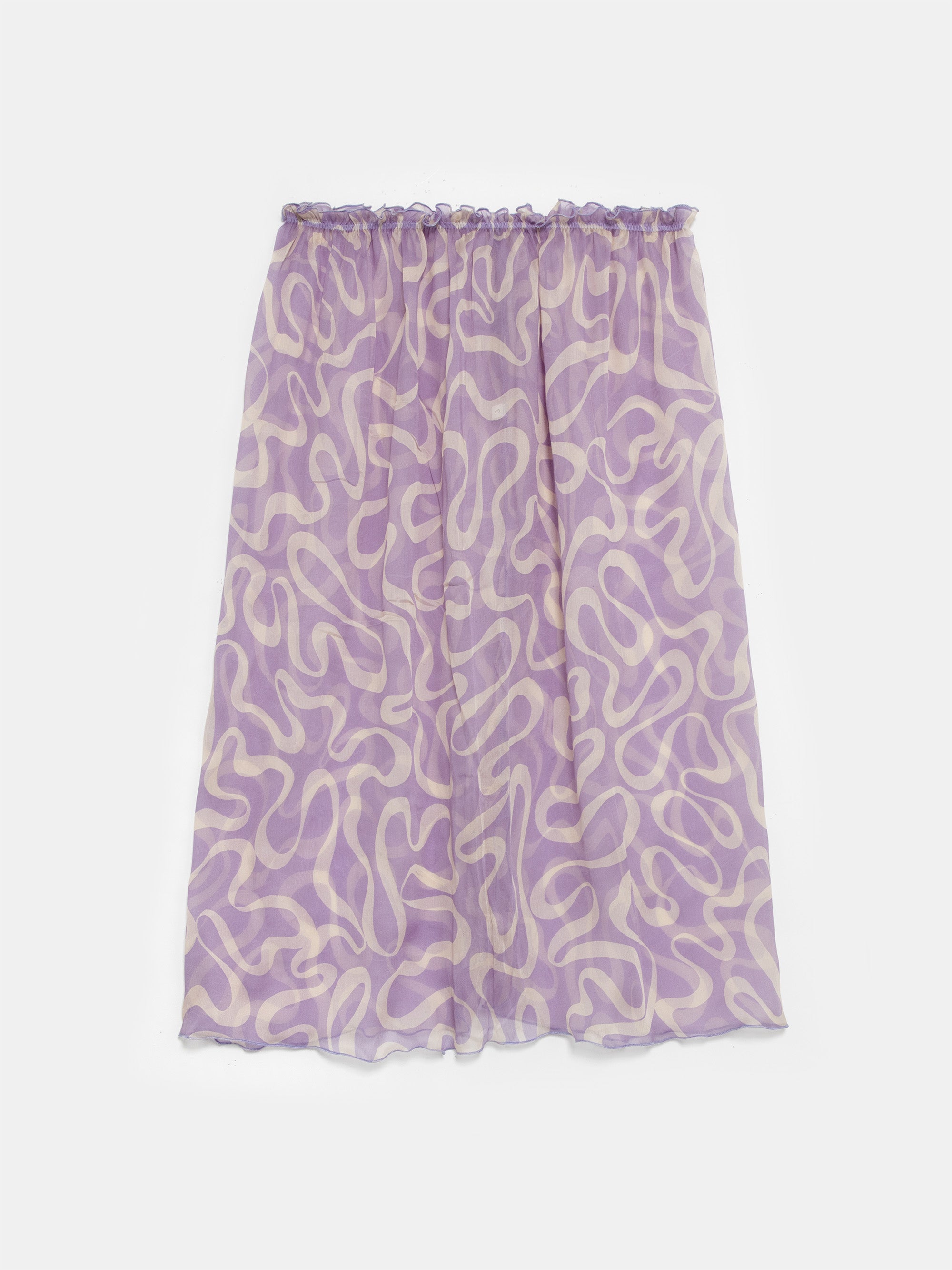 Ester Manas Lilac Waves Easy Skirt jupe soie lilas