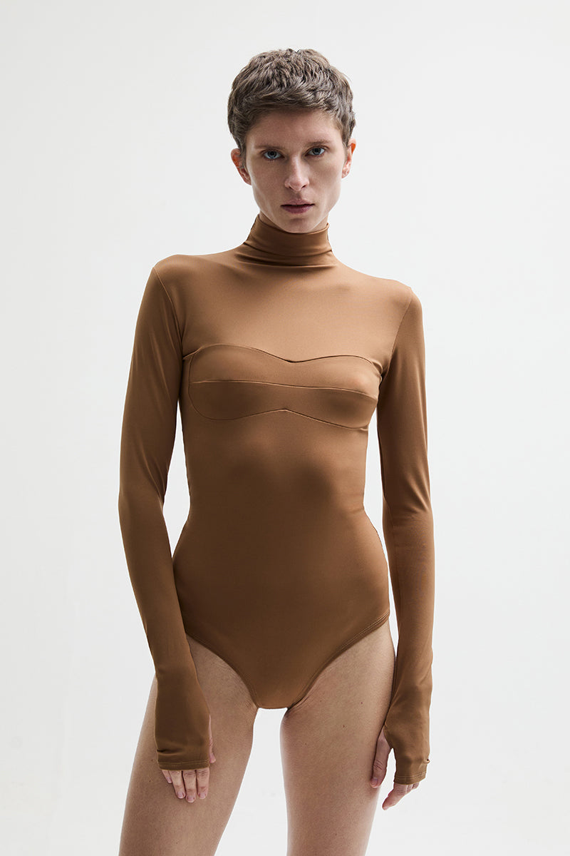 ATU Body Couture Starling body camel manches longues S