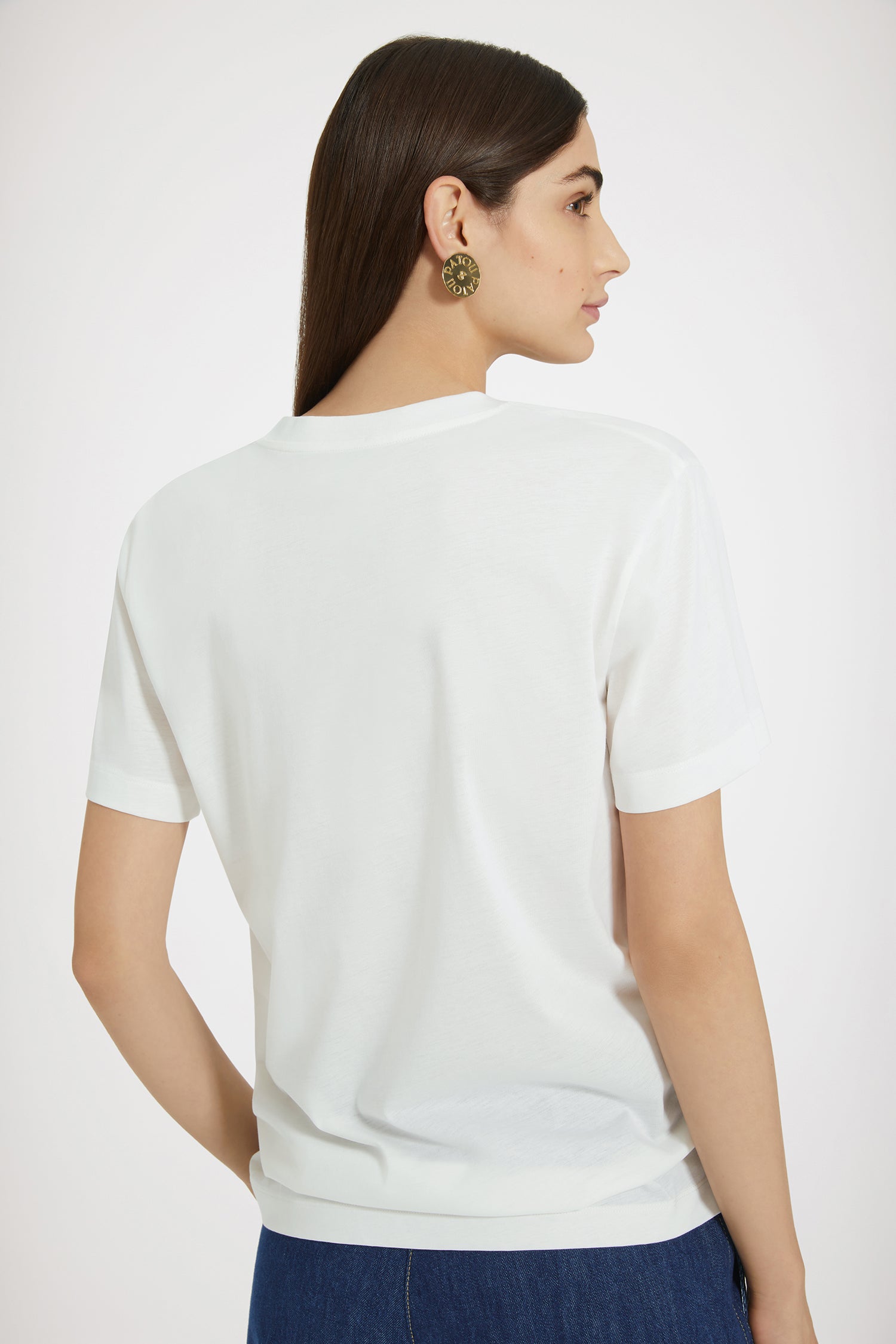 Patou JE112 t-shirt coton bio blanc XXS-XXL logo