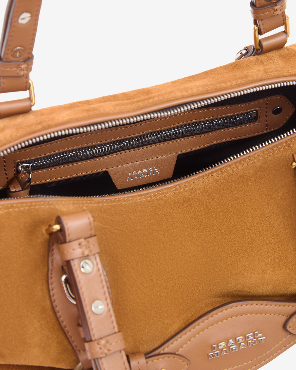 Isabel Marant Tilpa Mini sac velours cognac 36 cm