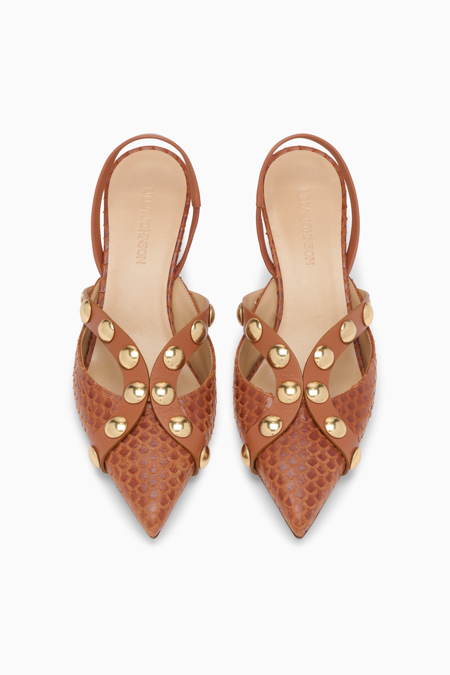 Ulla Johnson Vendome PF261023 escarpins cuir Nutmeg