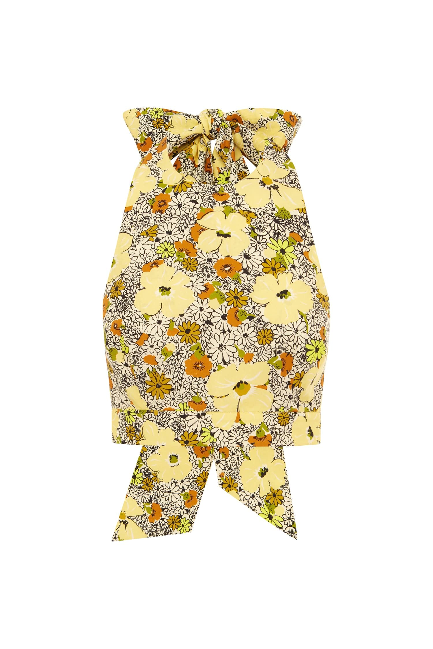Alemaïs Orange Blossom top halter floral bio