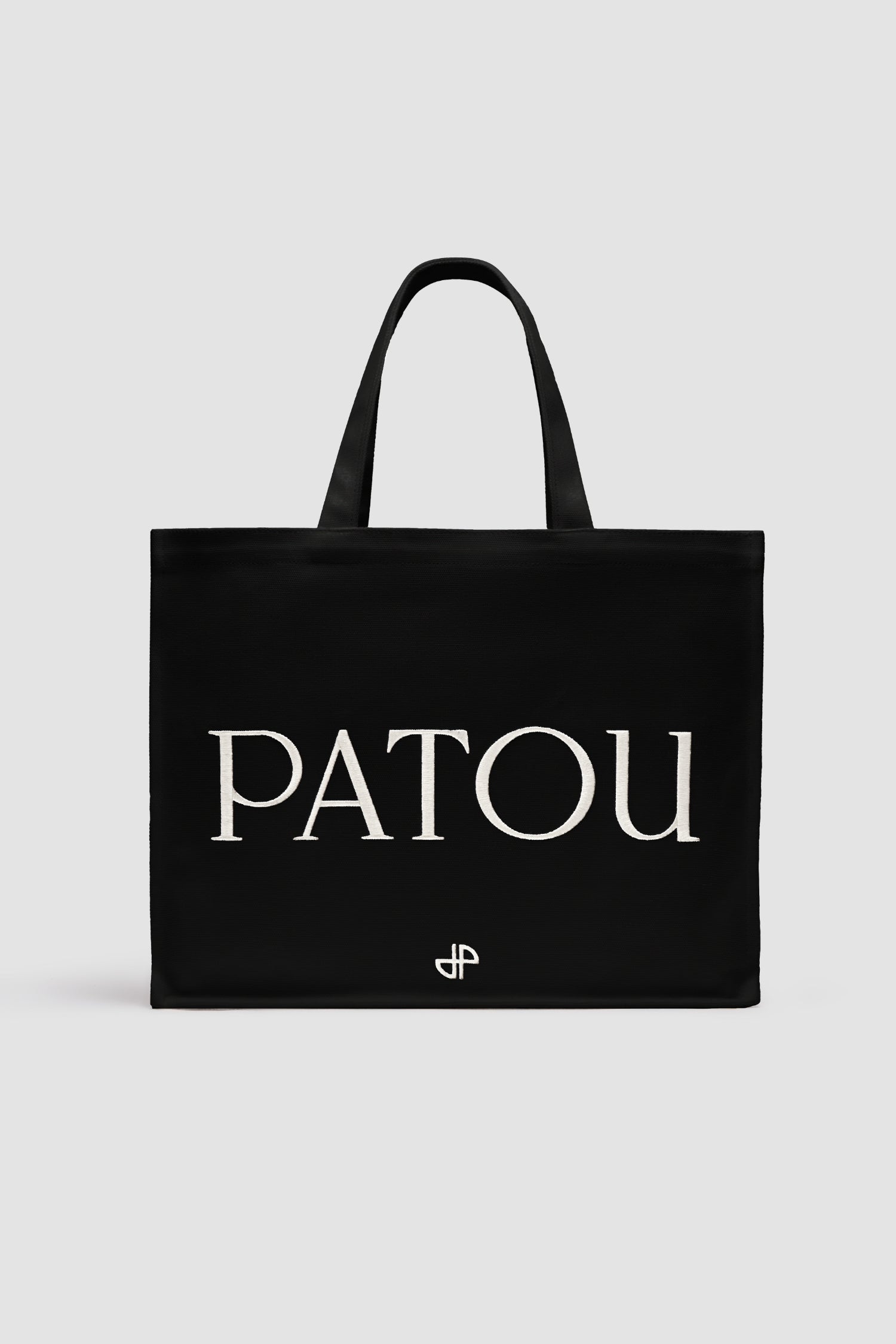 Patou P24AC0450076999B tote noir toile coton