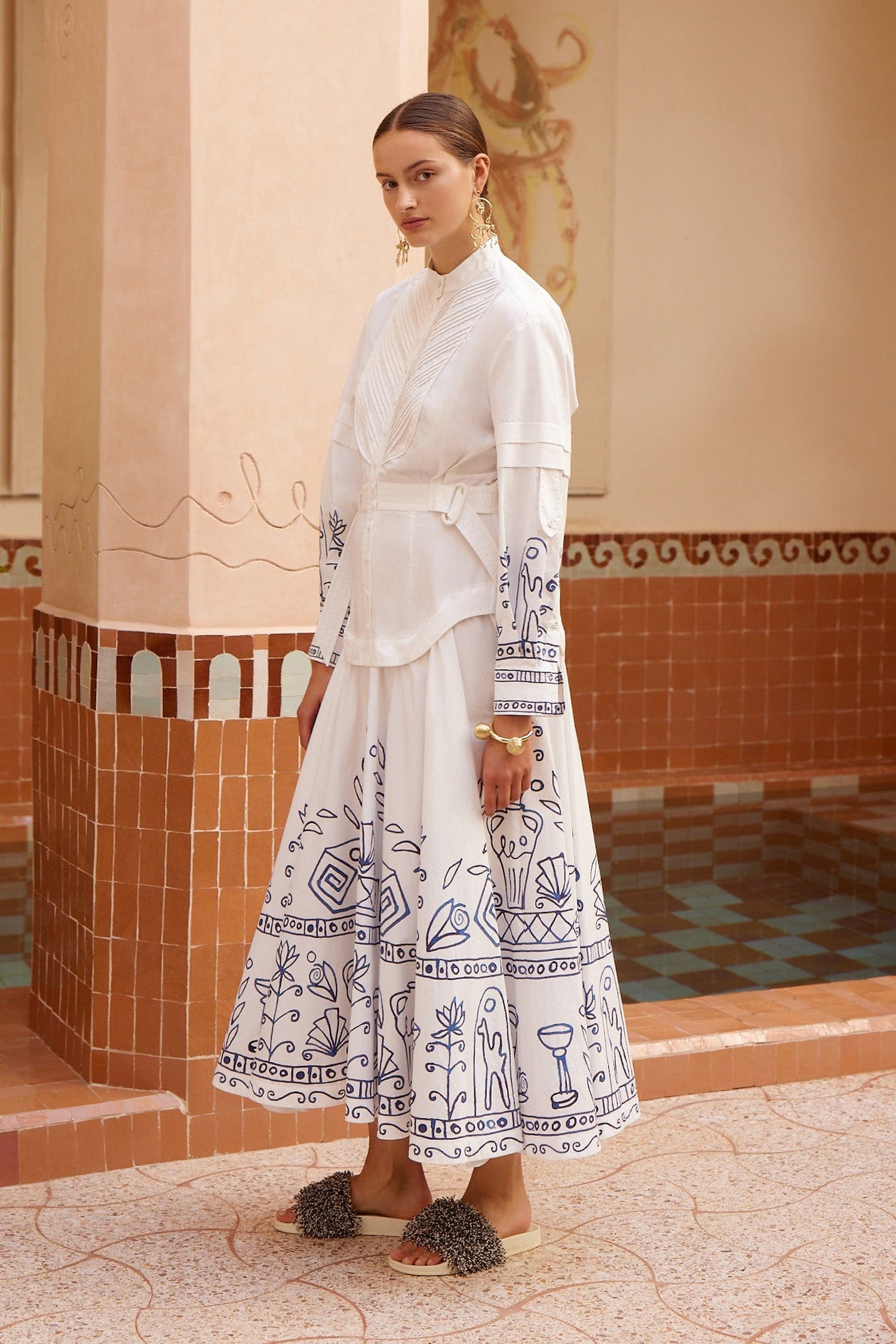 Alemais Leela Shirtdress robe chemise coton