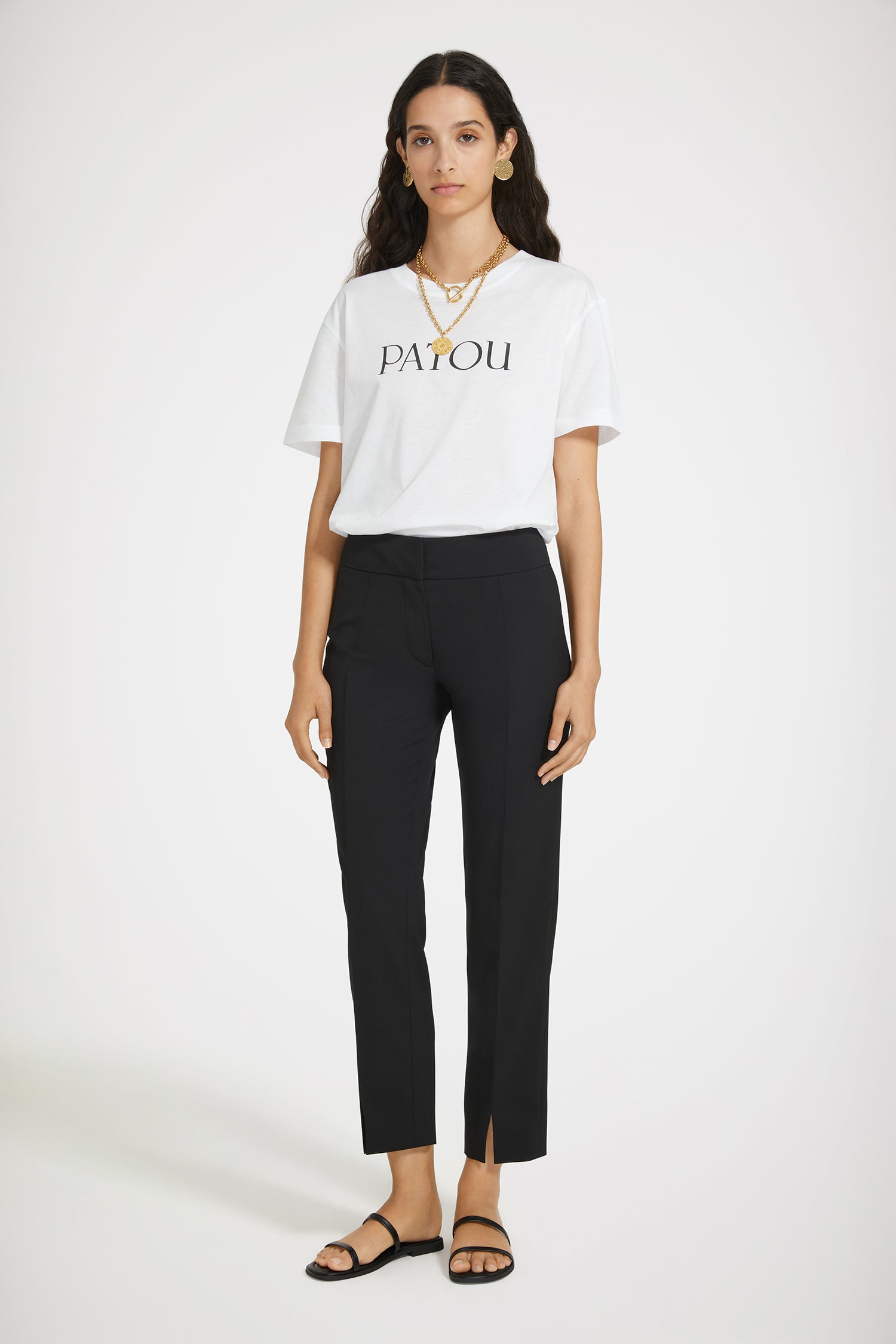 Patou P24TR0370103999B pantalon fuselé noir