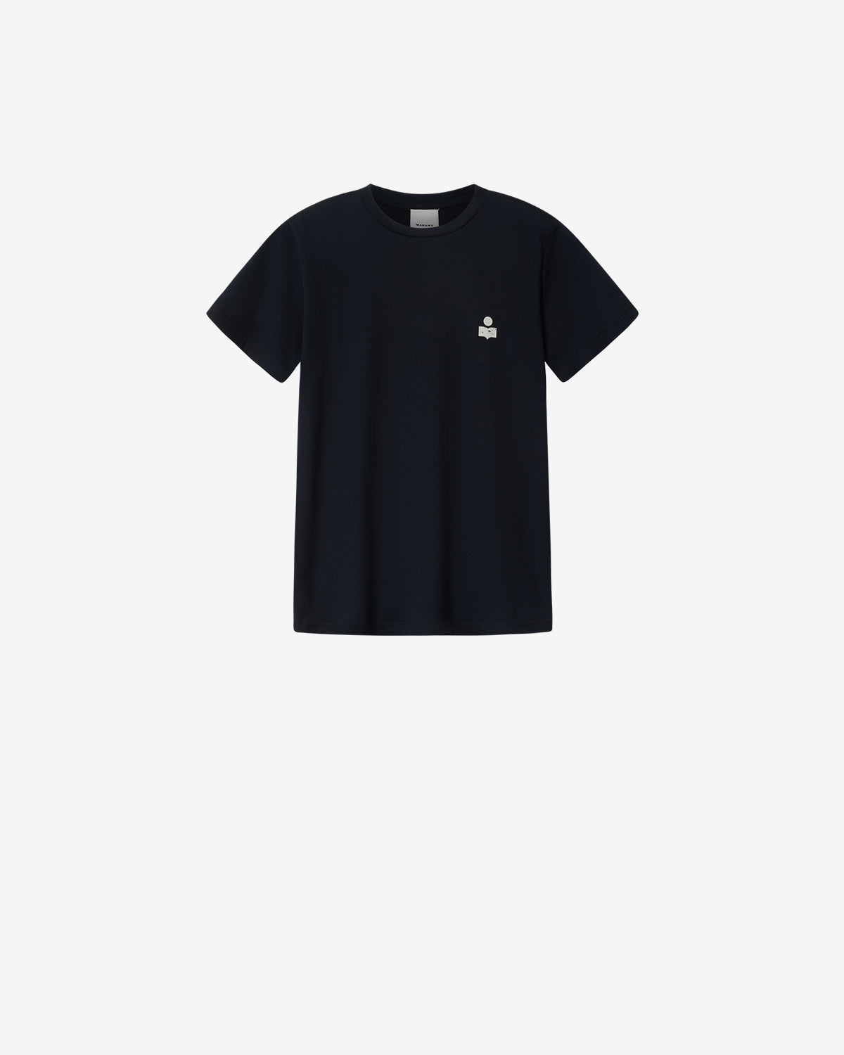 Isabel Marant Zafferh t-shirt noir ecru coton logo