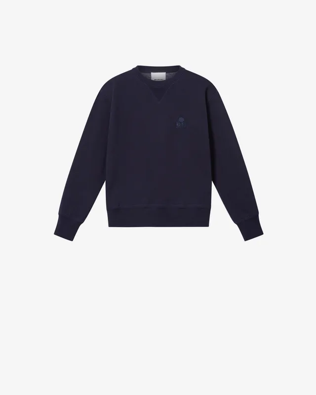 Isabel Marant Mike SW0030 sweatshirt bleu marine coton
