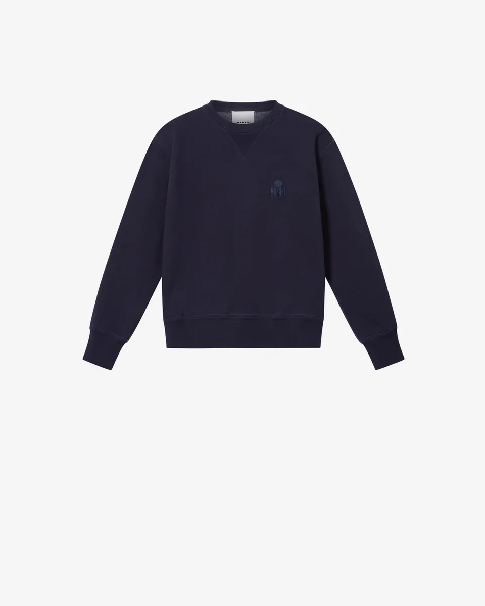 Isabel Marant Mike SW0030 sweatshirt bleu marine coton