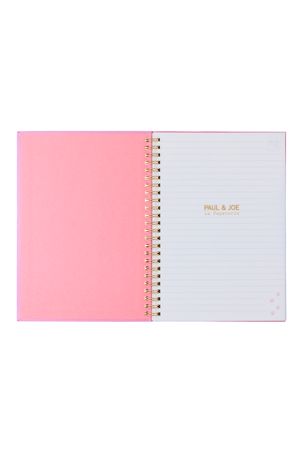 Paul & Joe Gipsy carnet A5 spirales rose ligné chat