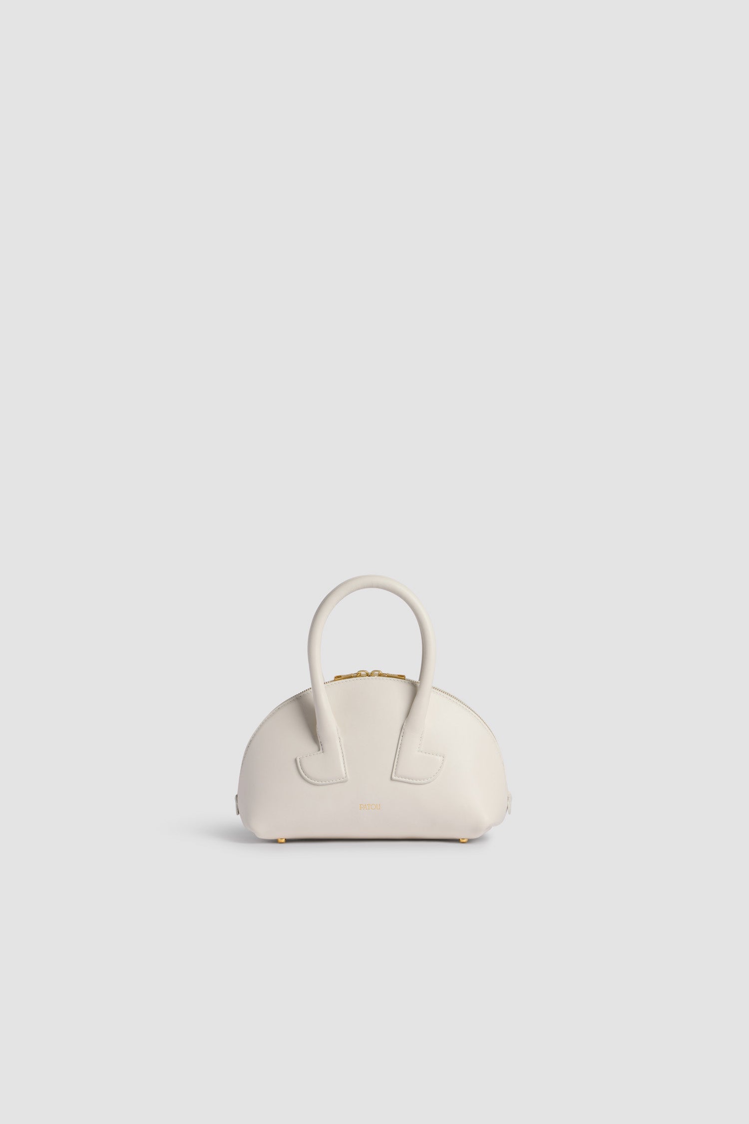 Patou P25BA0195000001W sac bowling blanc cuir