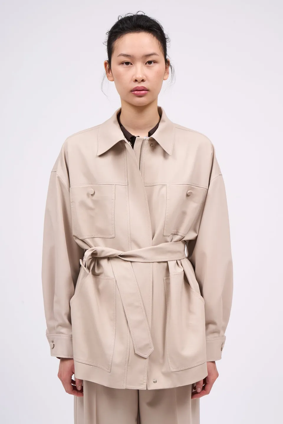 Paul & Joe Cordoue veste saharienne laine soie