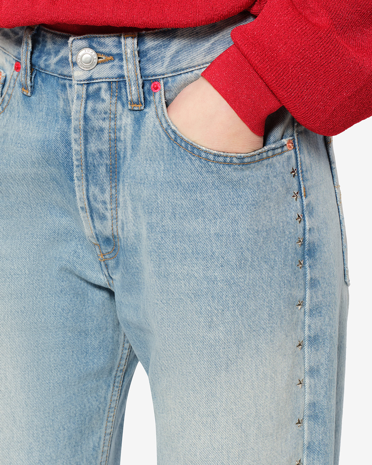 Isabel Marant Dayali Reg Jean Bleu Vintage Boyfriend