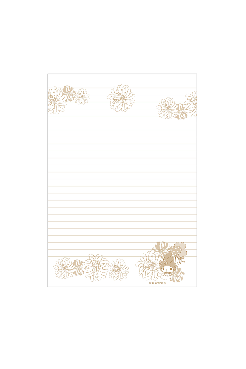 Paul & Joe carnet A5 rose chrysanthèmes My Melody