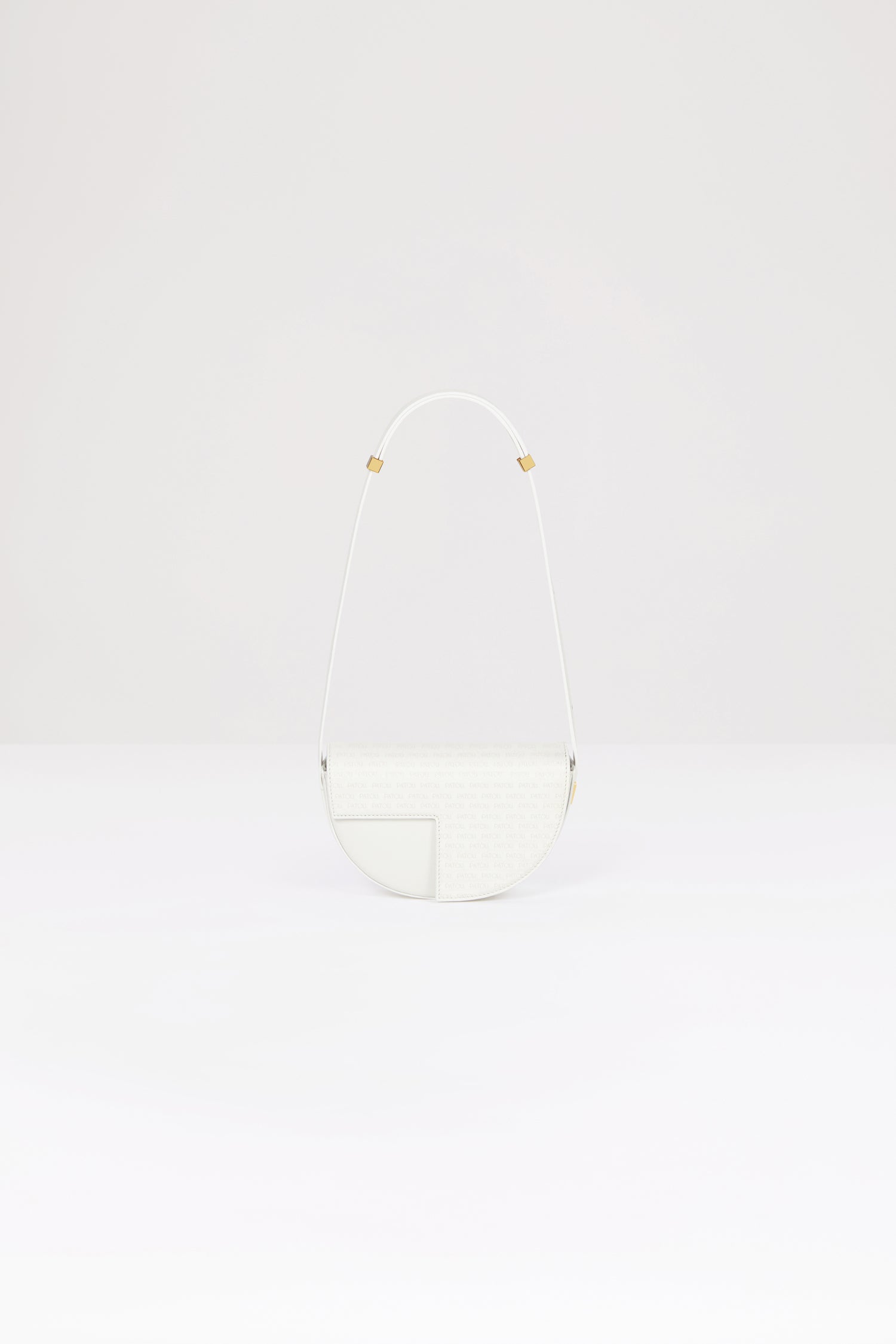 Patou Petit Patou BA003 sac cuir Avalanche Print blanc