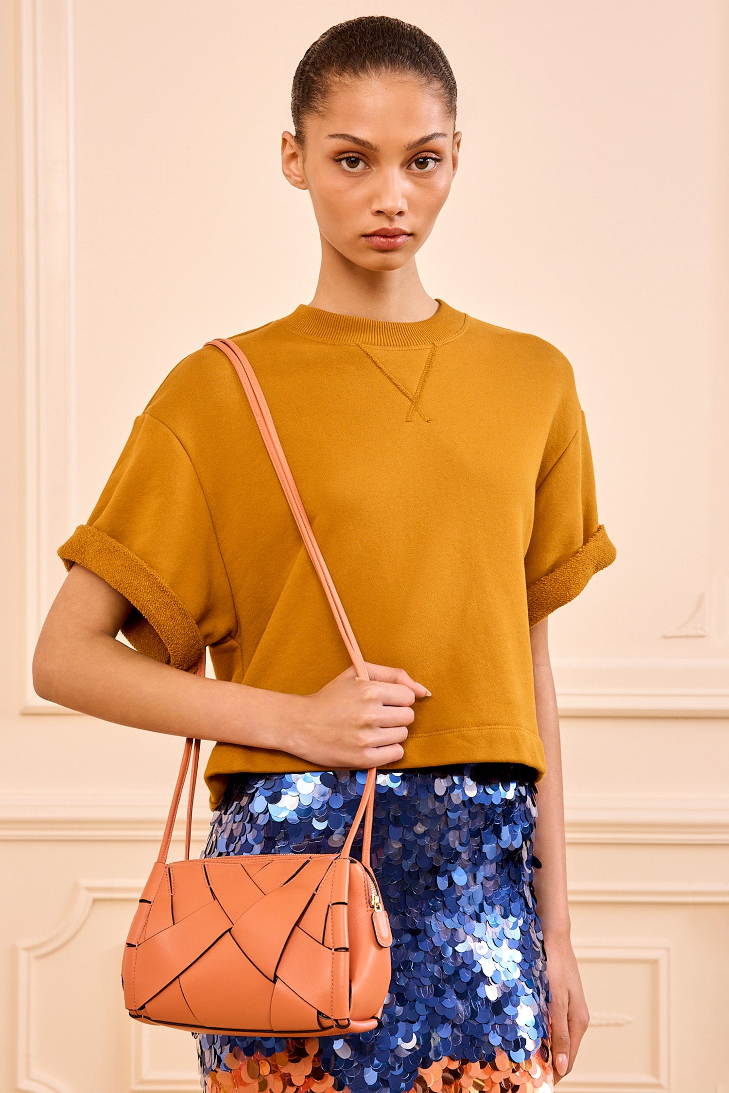 Ulla Johnson Charlotte sac cuir Rose bandoulière