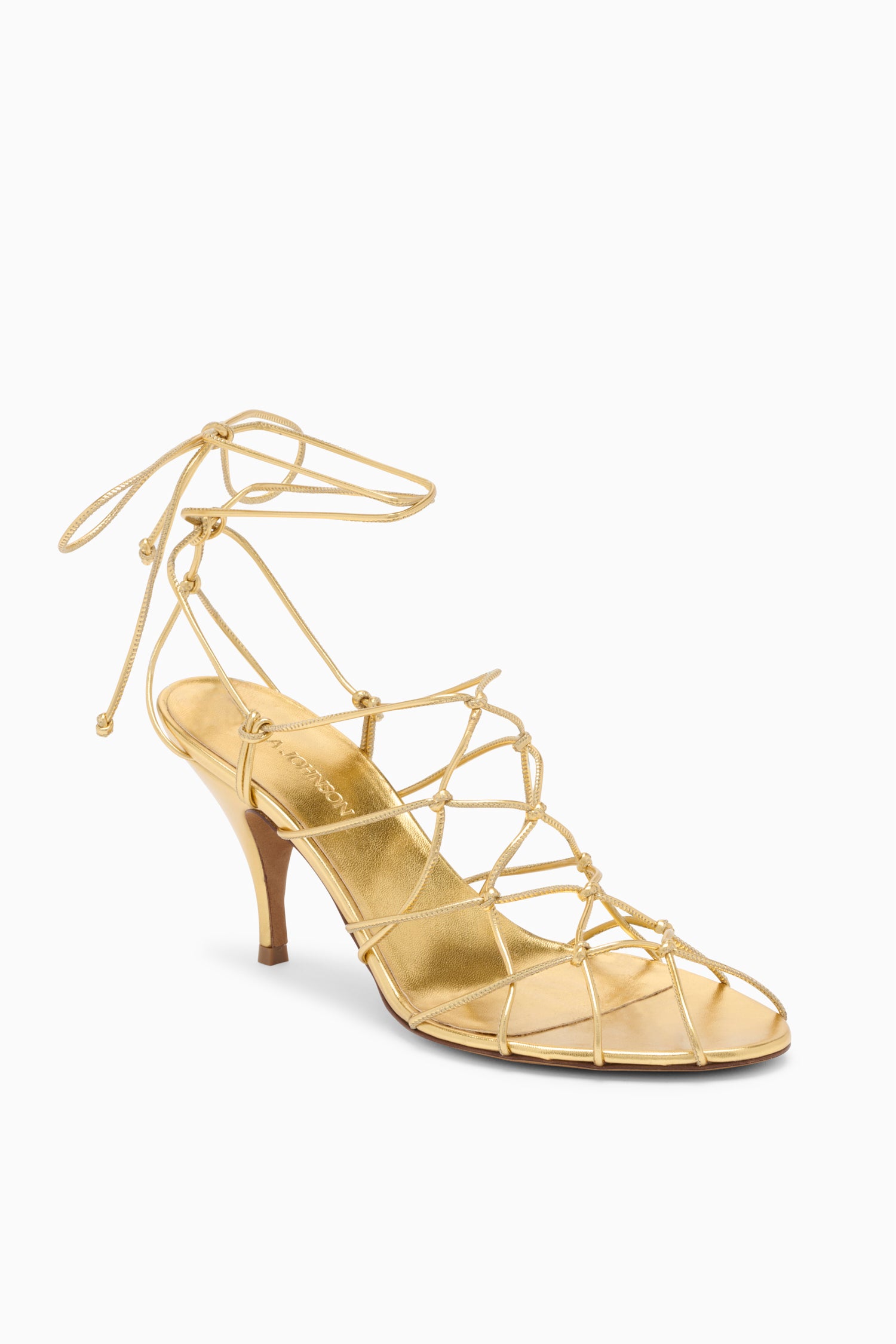 Ulla Johnson Colette Pump escarpins dorés talon 75 mm