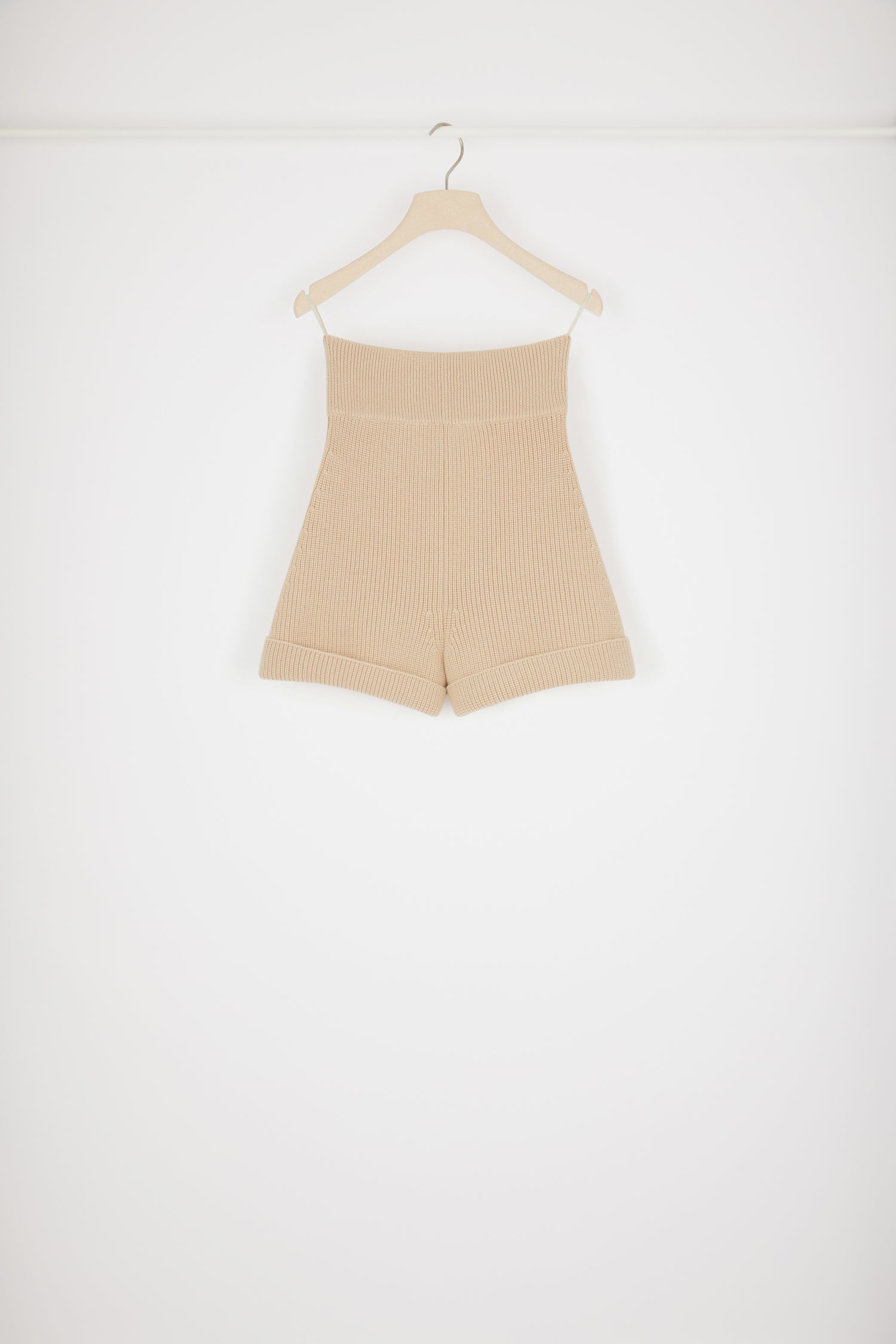 Patou Knit H22KN0938053109B short biscuit laine mérinos