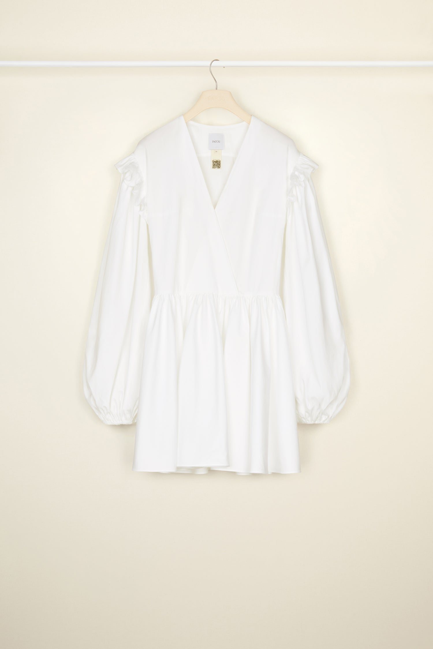 Patou P22DR0920017001W robe blanche coton bio