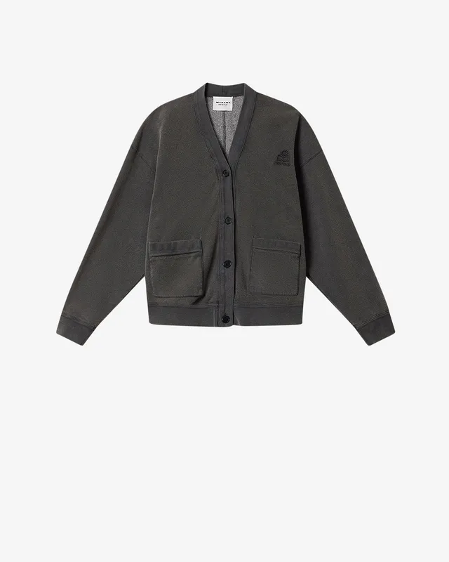 Isabel Marant Stephy cardigan coton noir délavé