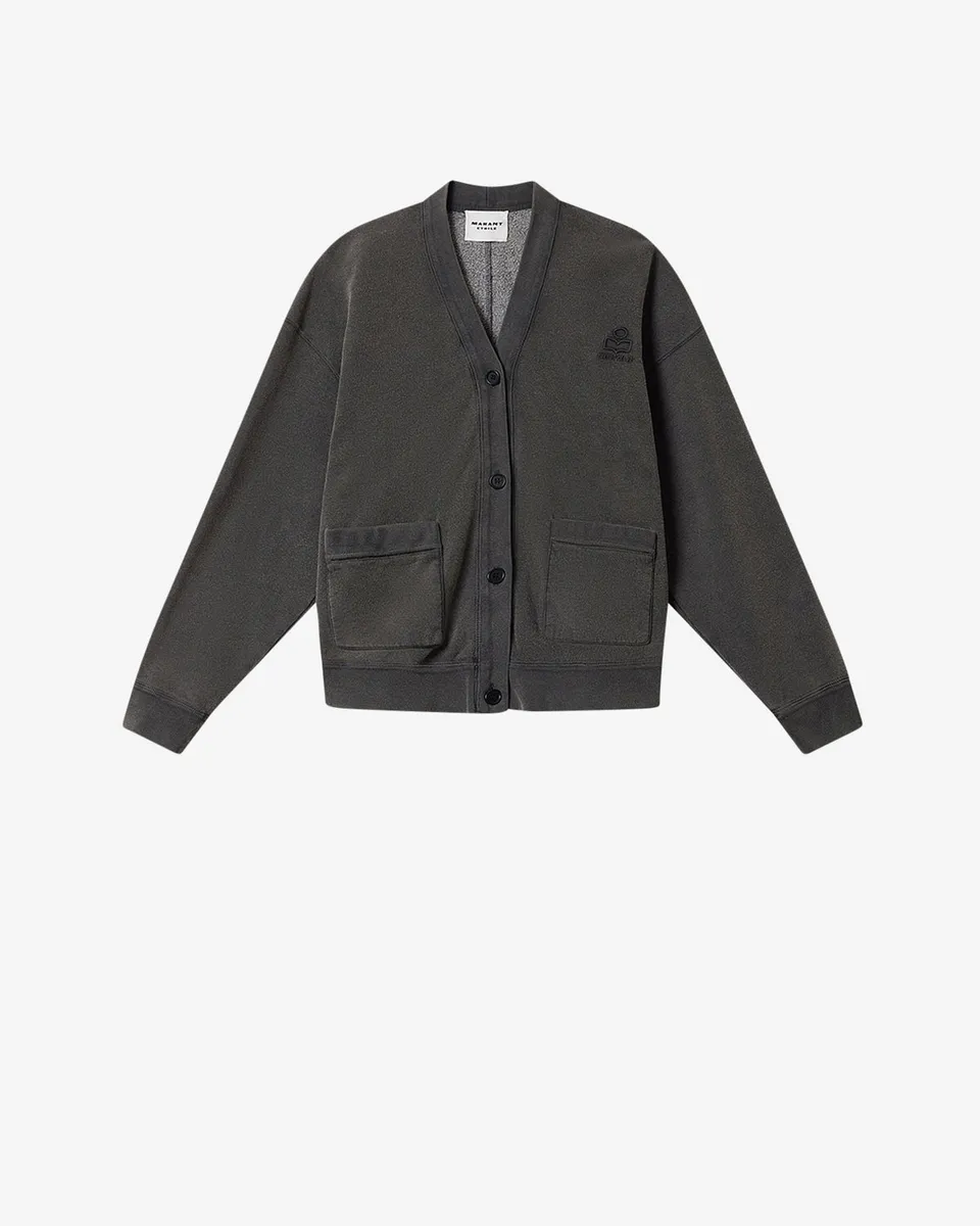 Isabel Marant Stephy cardigan coton noir délavé