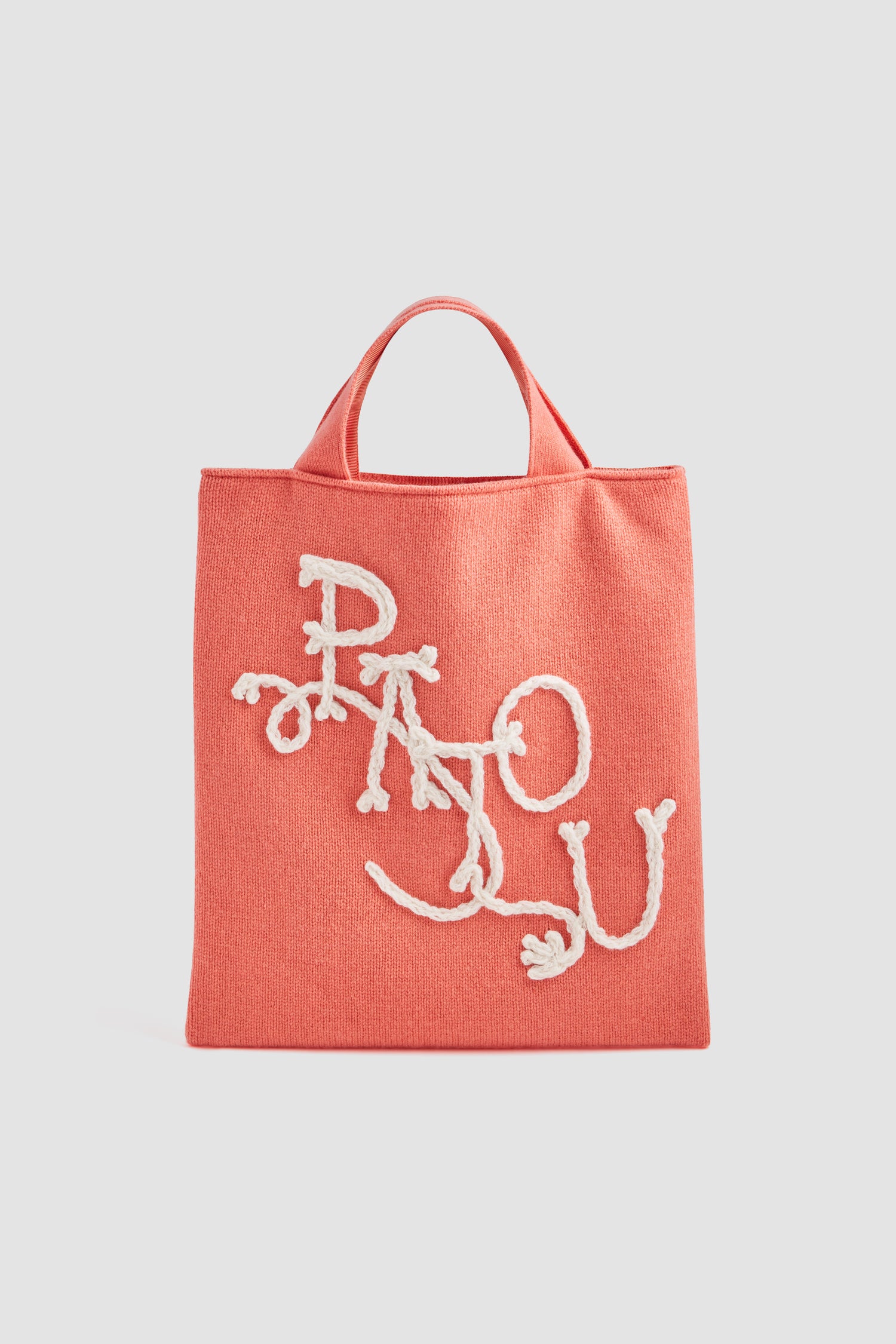Patou AC148 tote bag laine cachemire Winter Blush