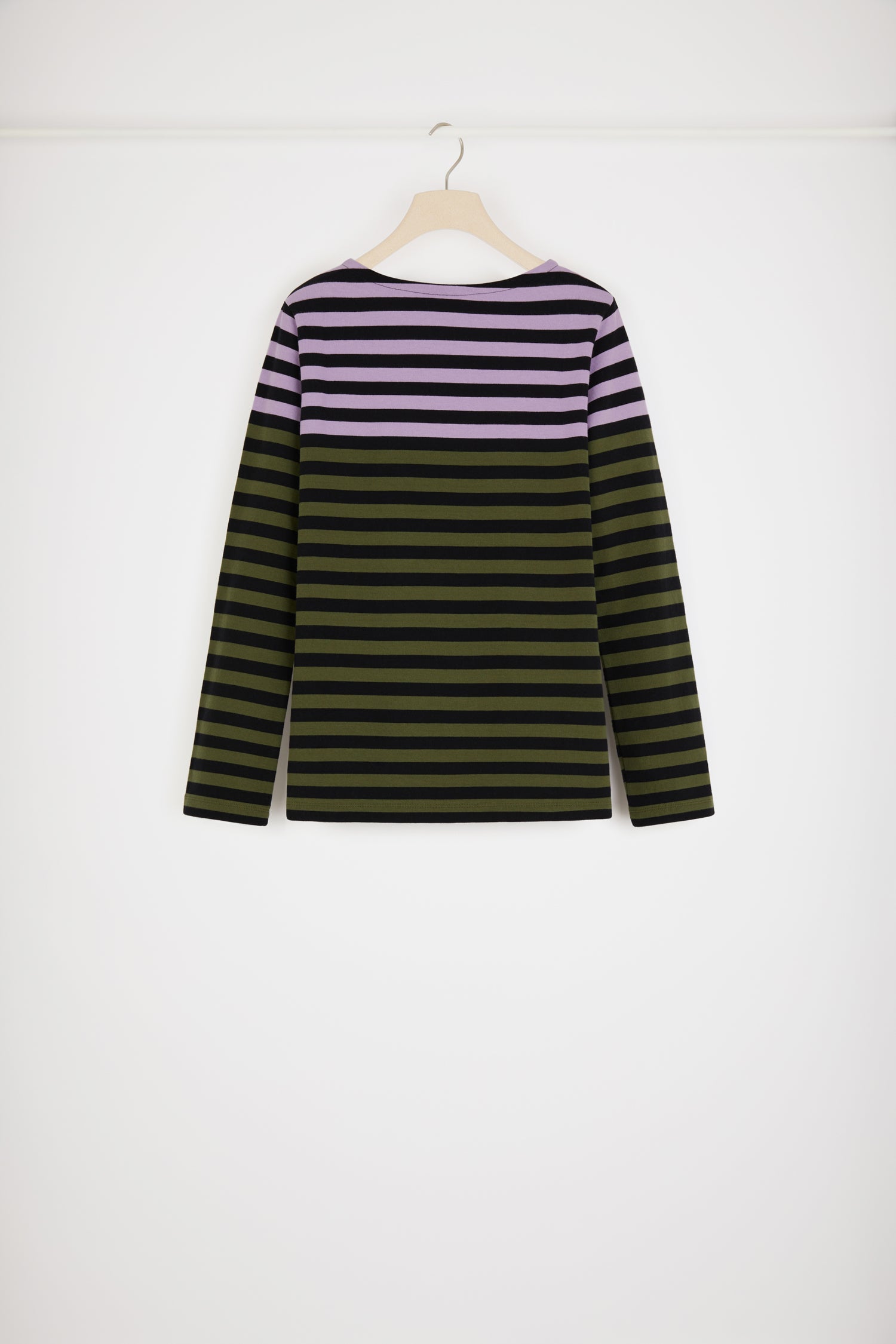 Patou Tops JE030 mariniere Khaki Green coton bio