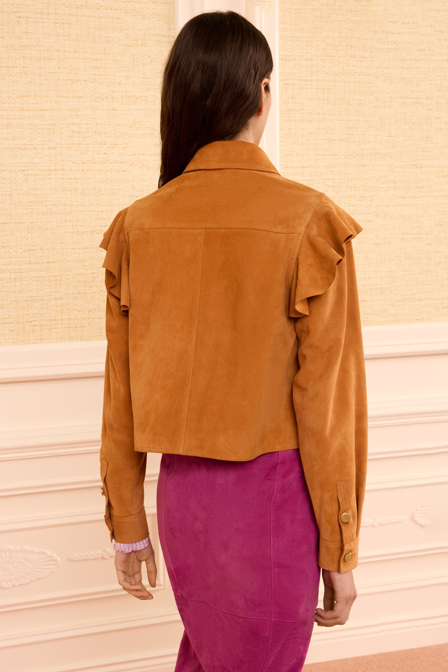 Ulla Johnson Matilde Veste daim Cognac