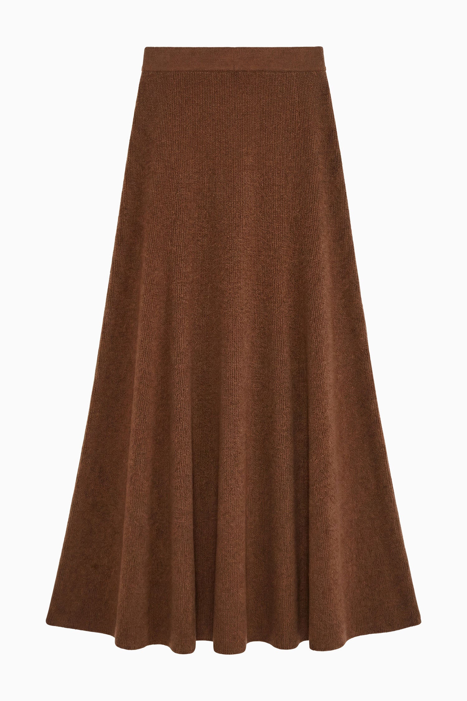 Ulla Johnson Knits Jupe Azaria Clove midi laine