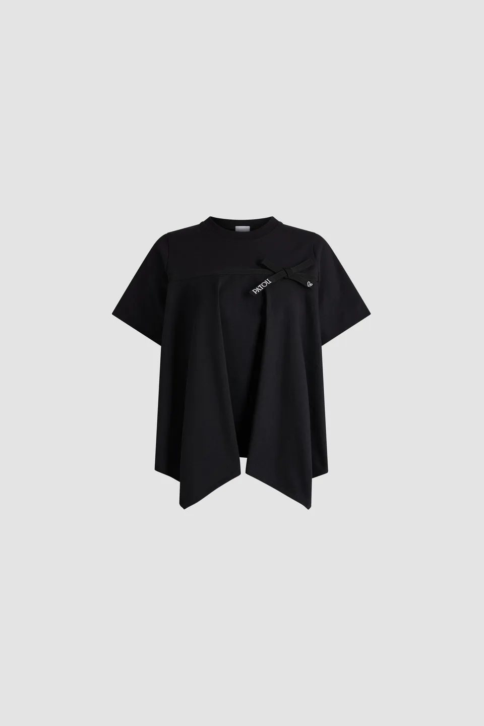 Patou JE259 t-shirt noir coton bio XS S M L XL