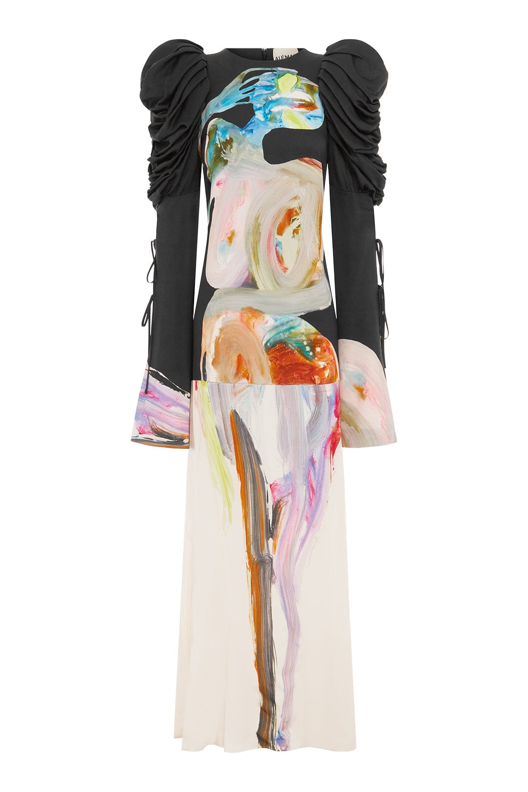 Alemäis Jedda Tie Sleeve Gown robe longue viscose doublée