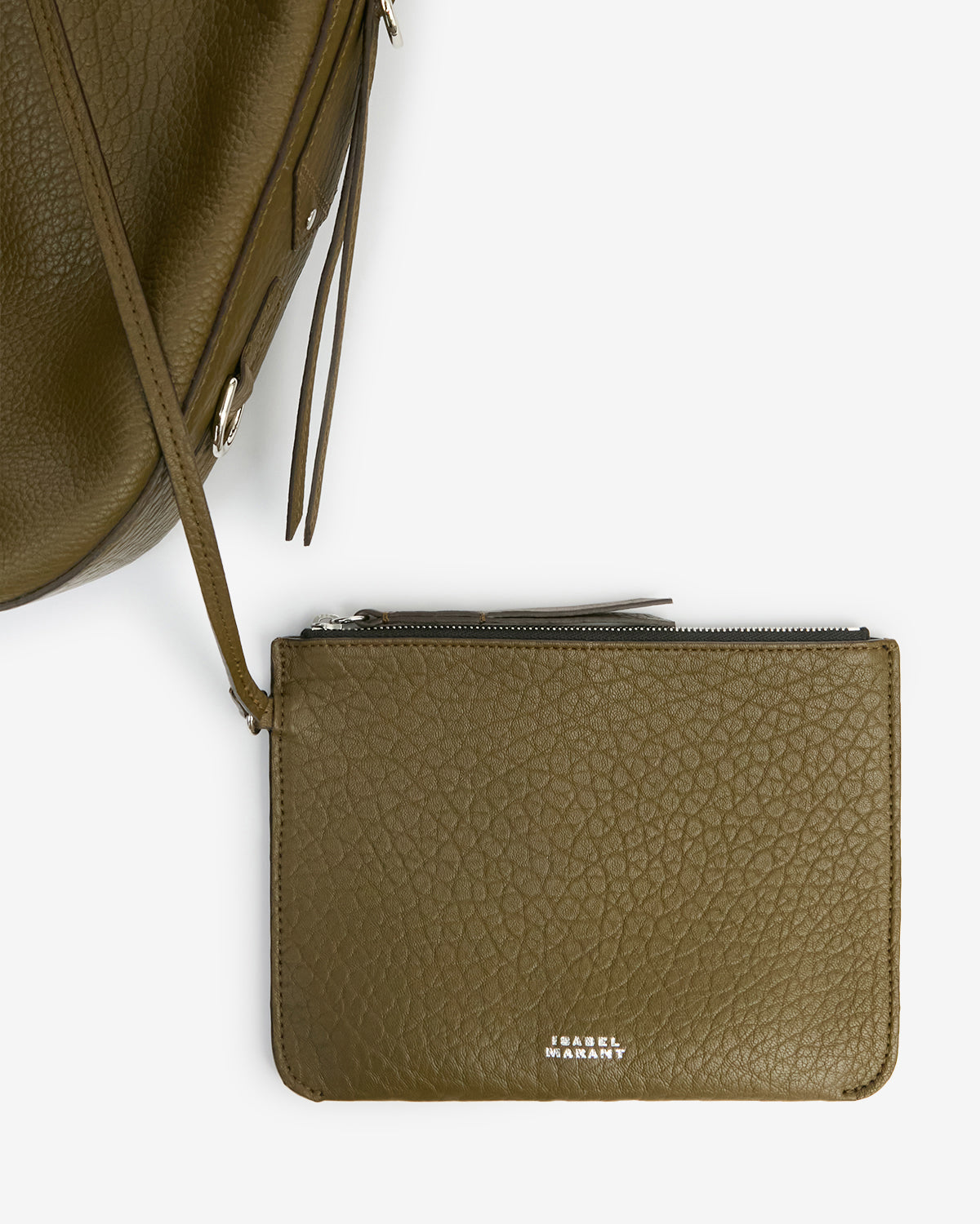 Isabel Marant Bolton PP0407FA sac hobo kaki