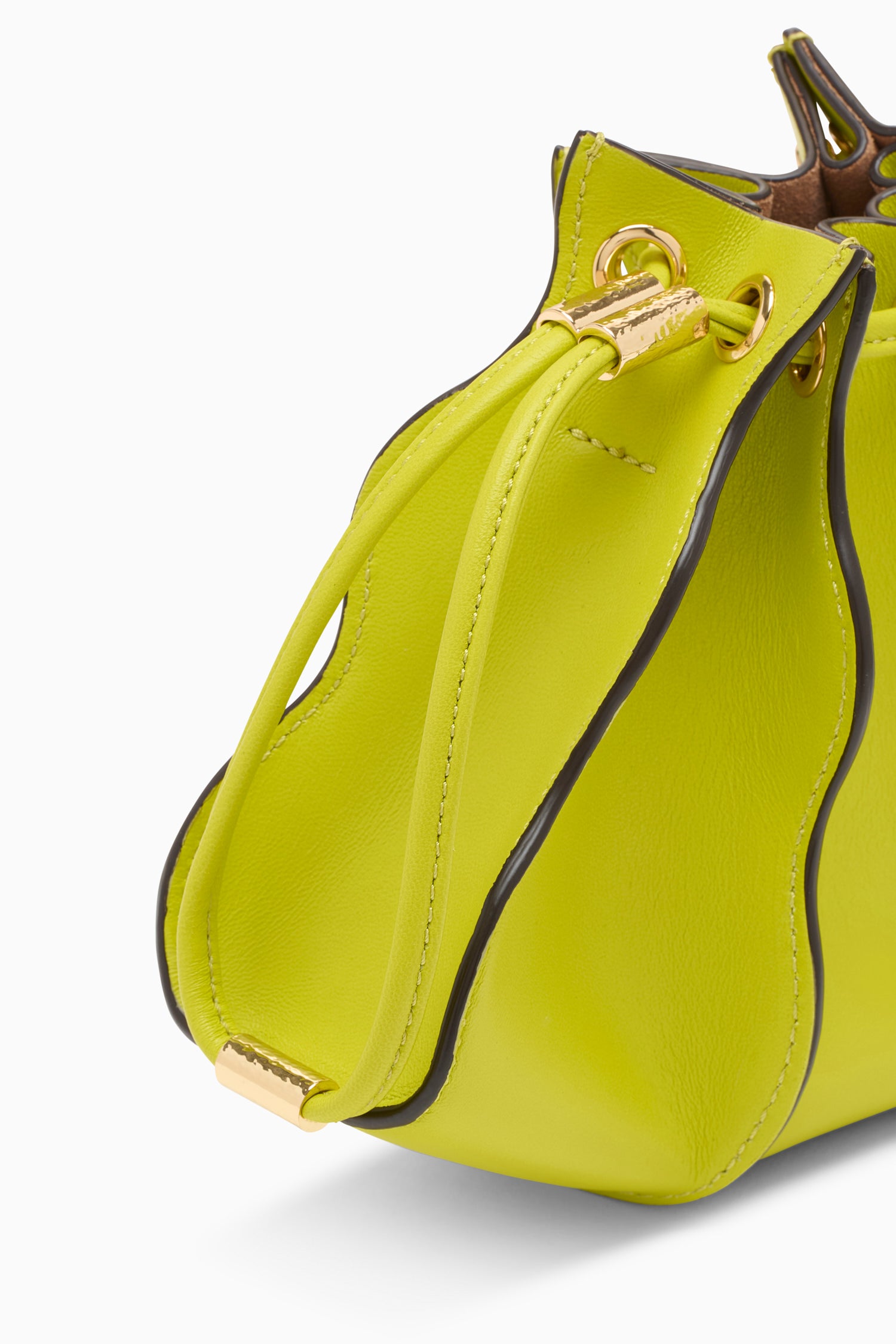 Ulla Johnson Adria SP261106 sac bandoulière Limon cuir vert