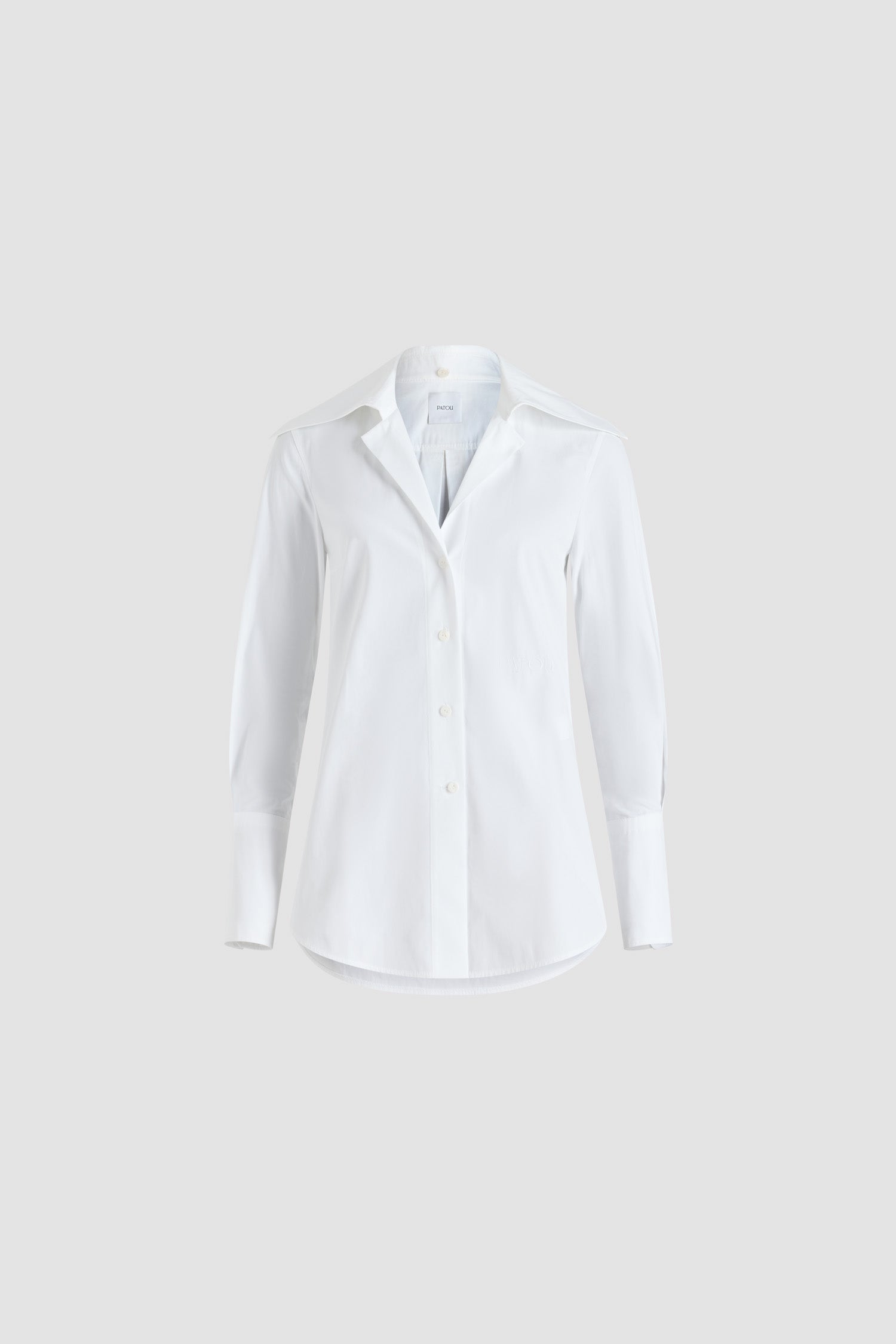 Patou H25BL048 chemisier popeline blanc coton bio