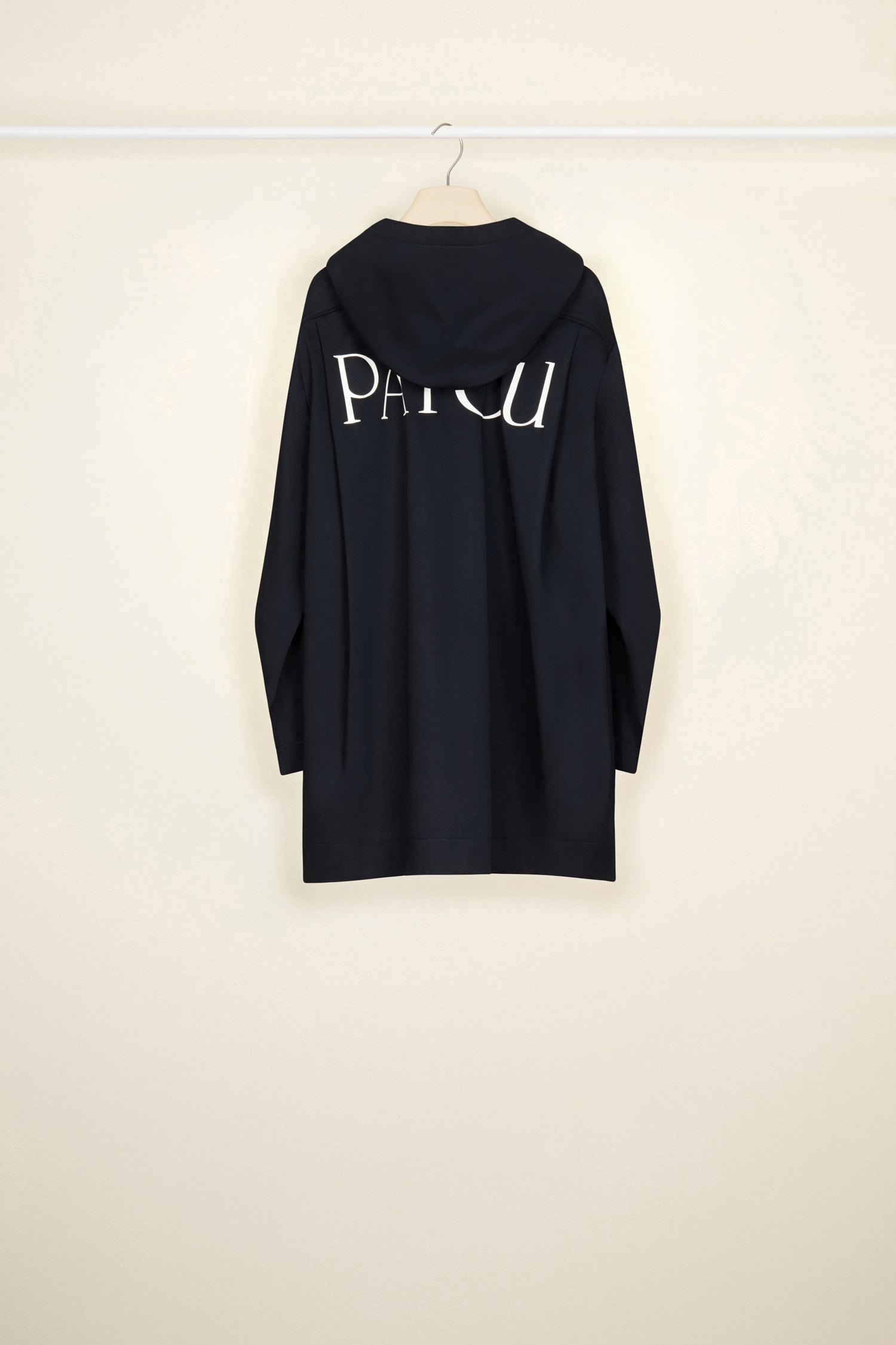 Patou OU0100074698N parka oversize bleu nuit coton bio