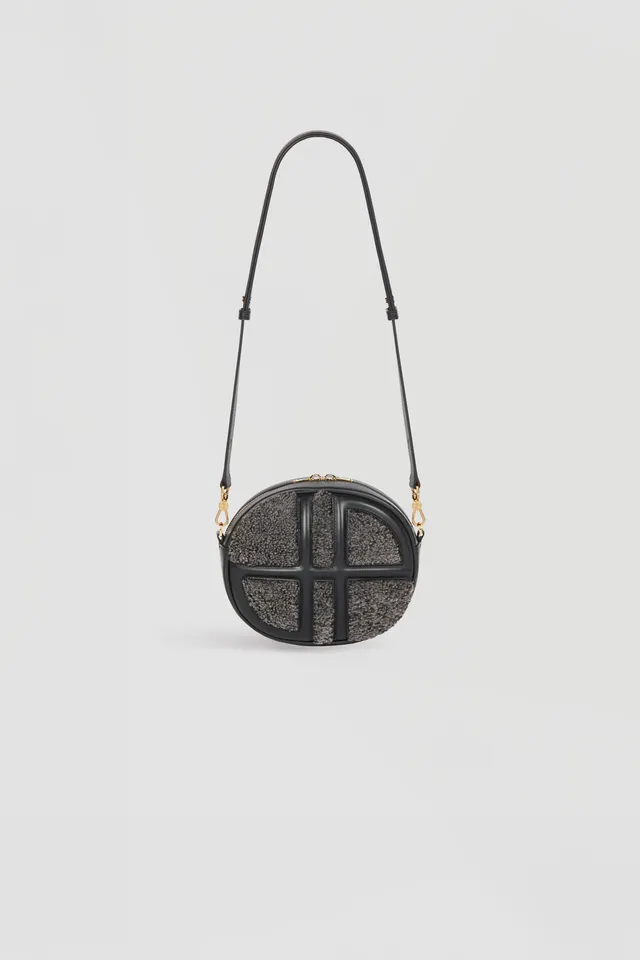 Patou Le JP BA006 sac shearling cuir anthracite TU