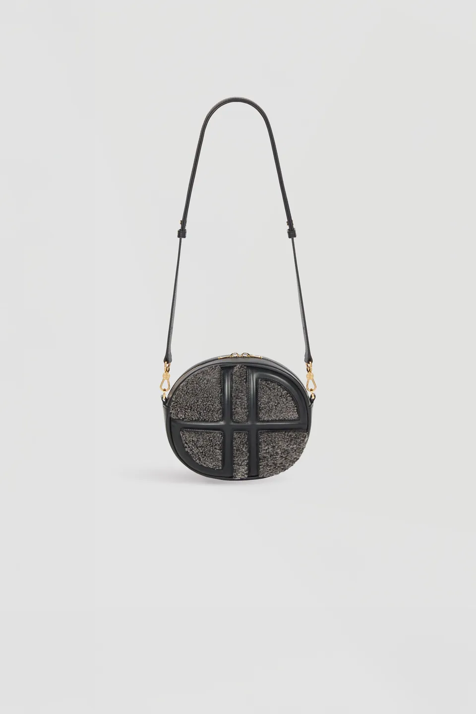 Patou Le JP BA006 sac shearling cuir anthracite TU