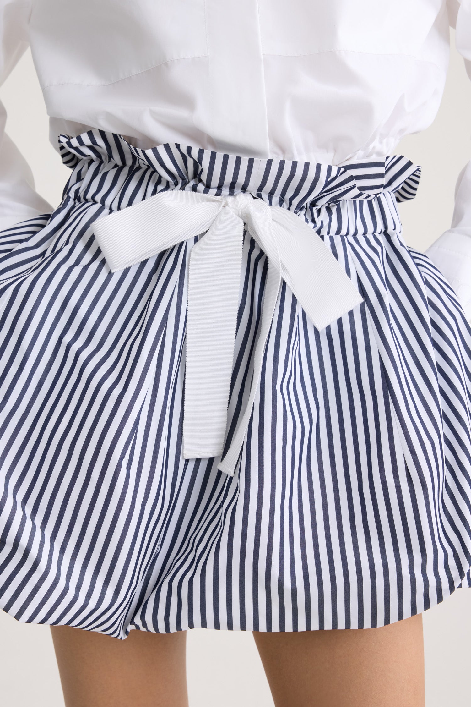 Patou P26SK11602495970 jupe faille rayée bleue taille cordon