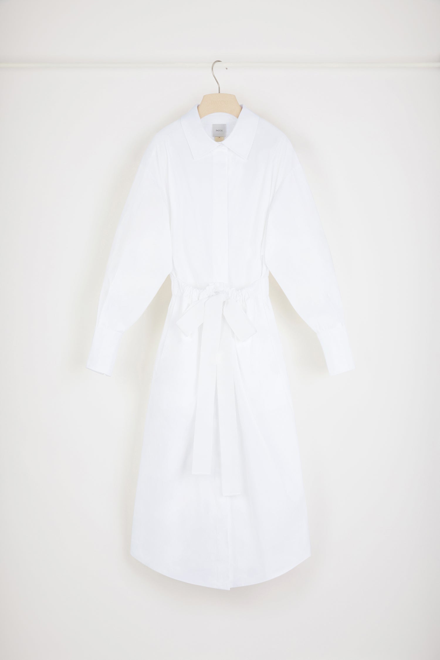 Patou H22DR097 robe maxi coton bio blanche 34-44