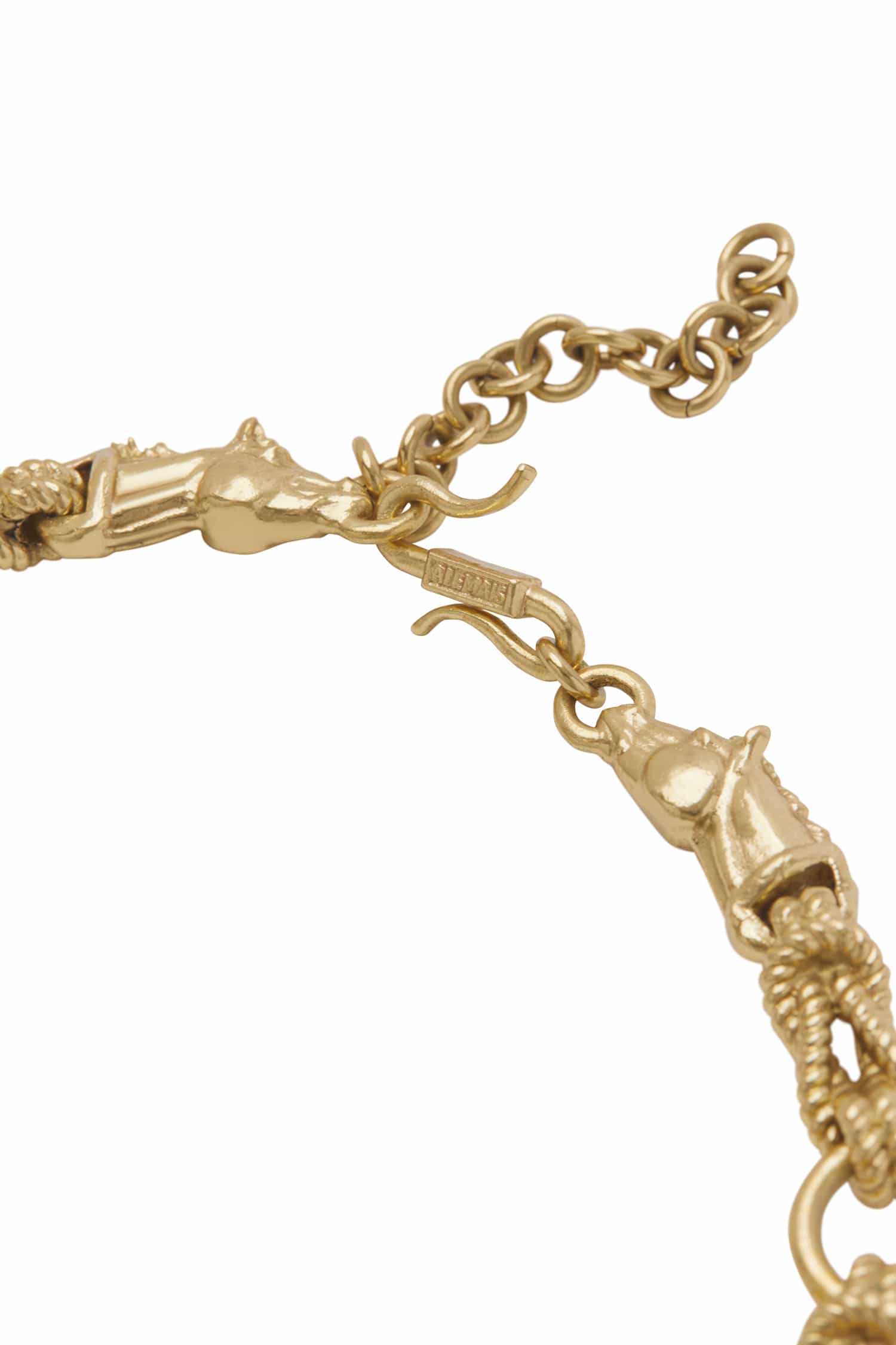 Alemäis Django collier chaîne OS laiton doré cheval