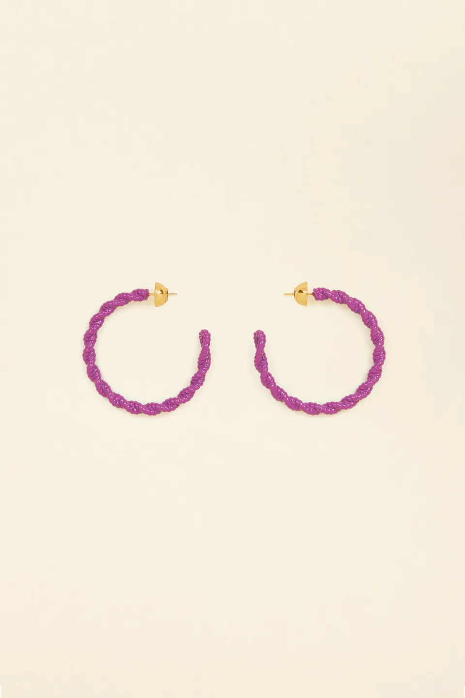 Patou JW073 boucles oreilles Anemone violet TU