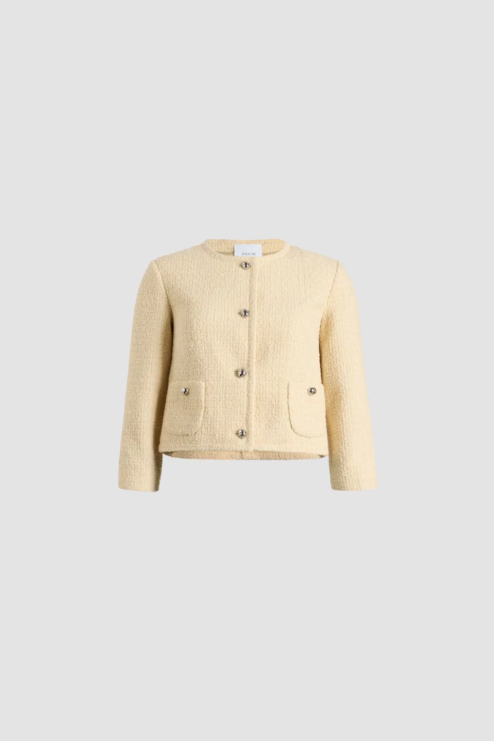 Patou Jackets H25JA0620223097L veste tweed blanc 34