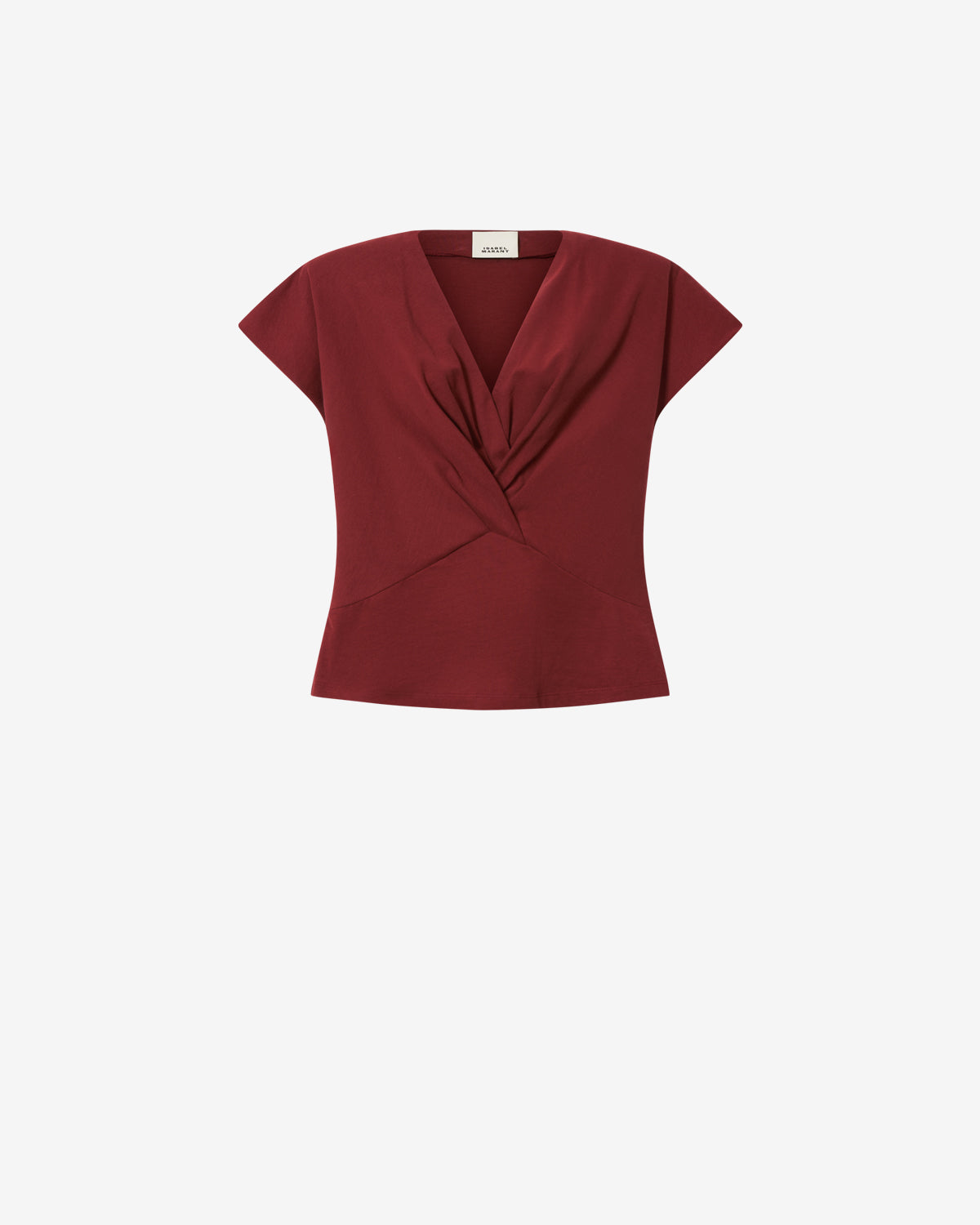 Isabel Marant Nadrine t-shirt bordeaux foncé