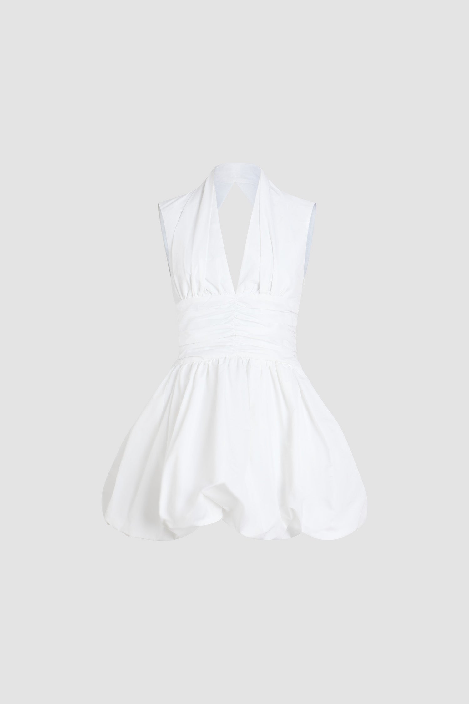 Patou Robe Mini Dos Nu Faille Recyclée Blanche DR176