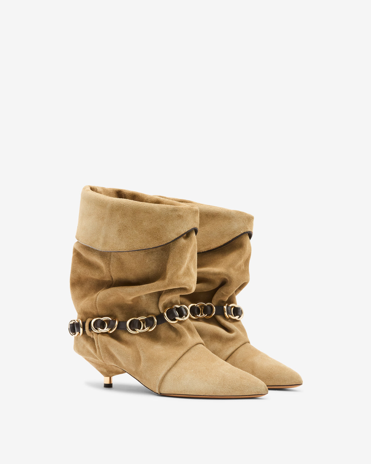 Isabel Marant Edrik BO0285FA bottines cuir taupe