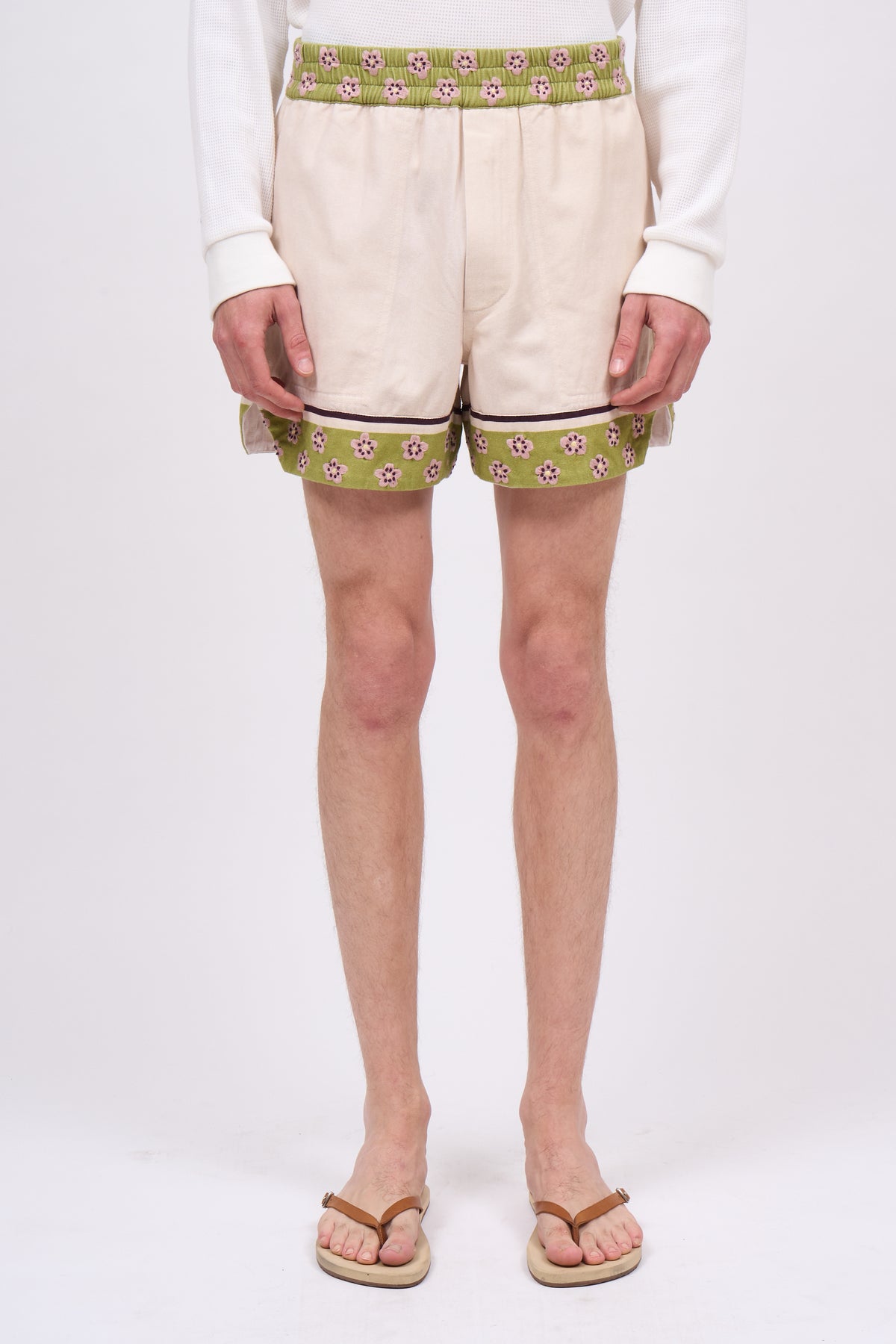 Paul & Joe Elion short gabardine coton brodé