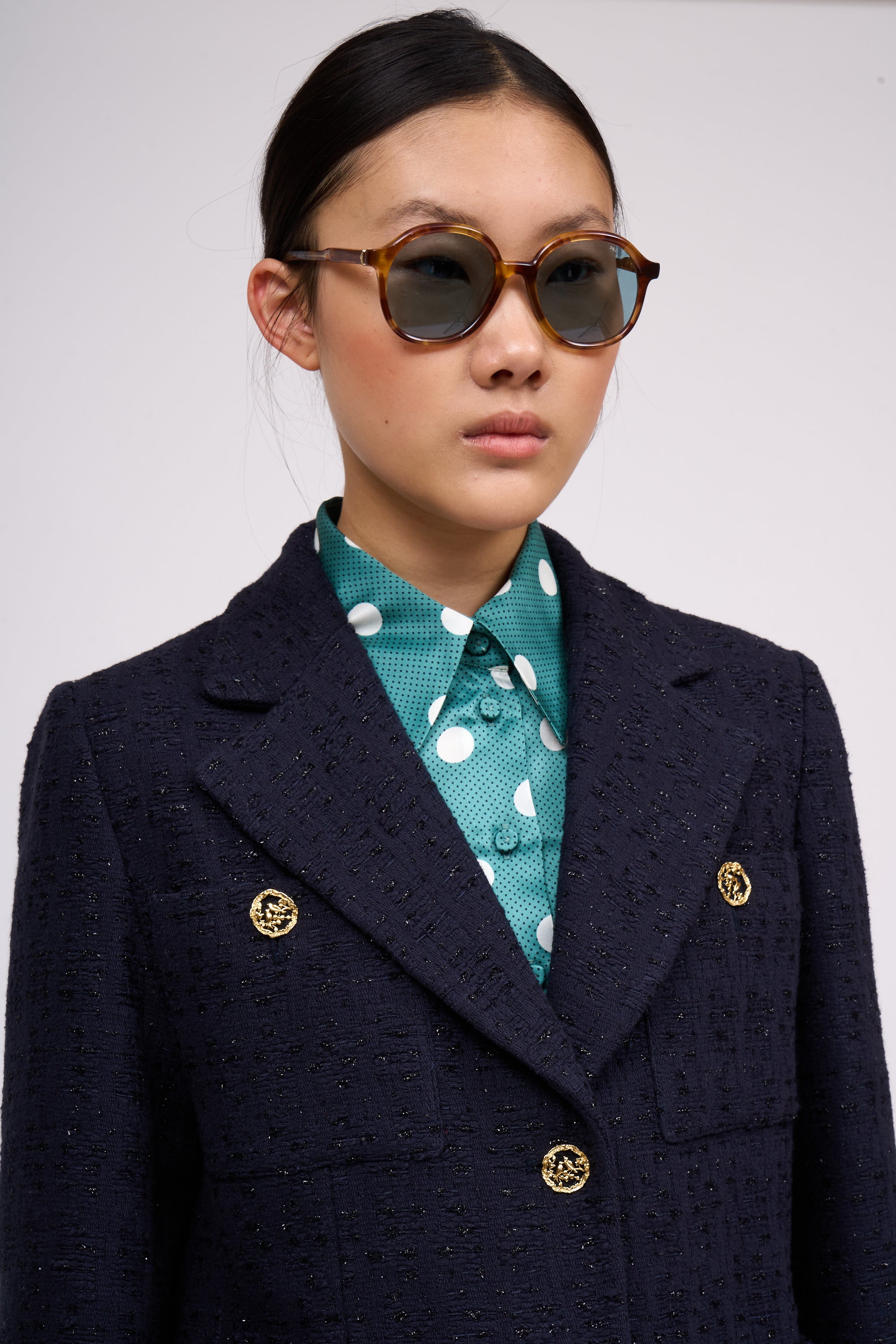Paul & Joe Laetitia veste tweed lurex blanc